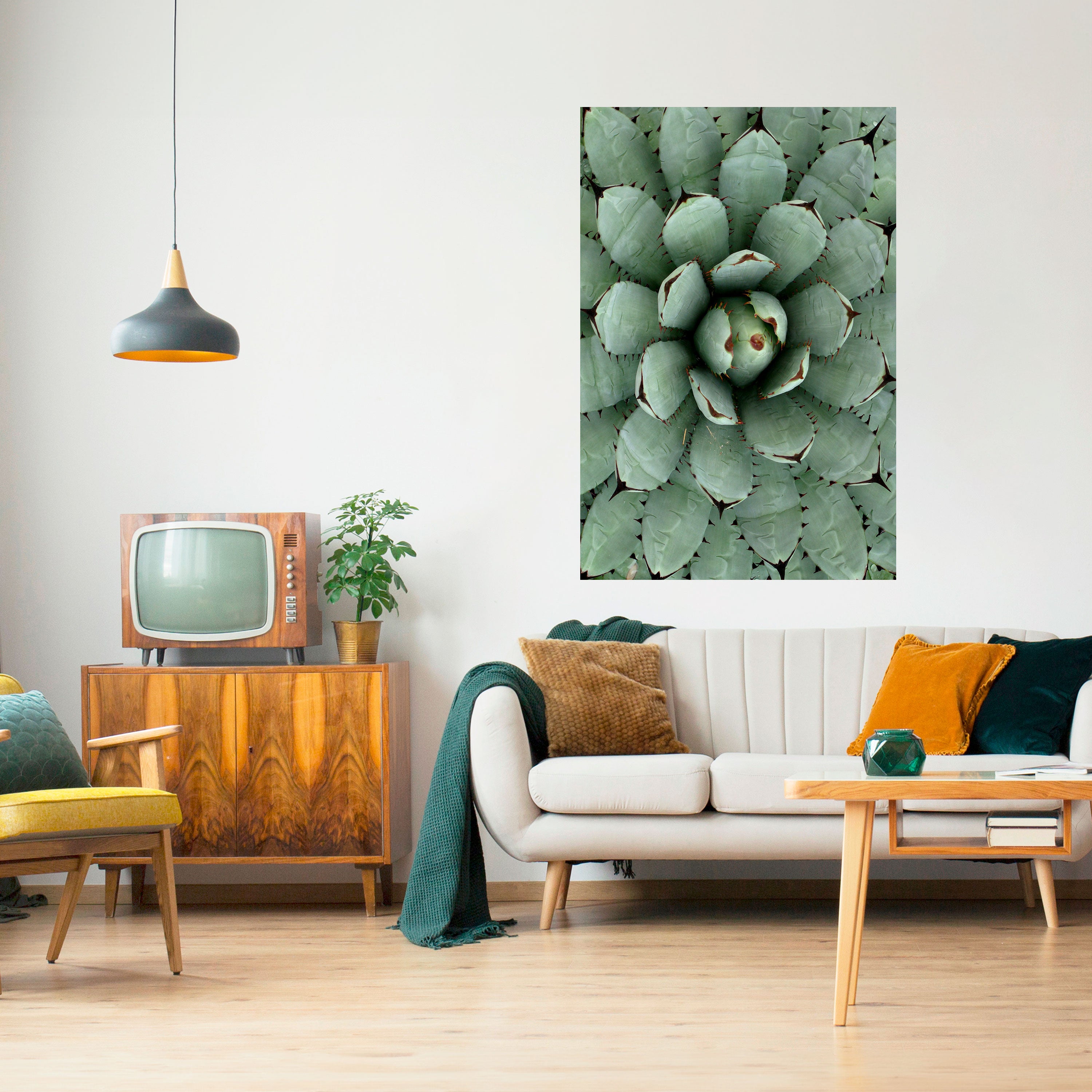 SUCCULENT SYMMETRY Naklejka/Plakat pionowy