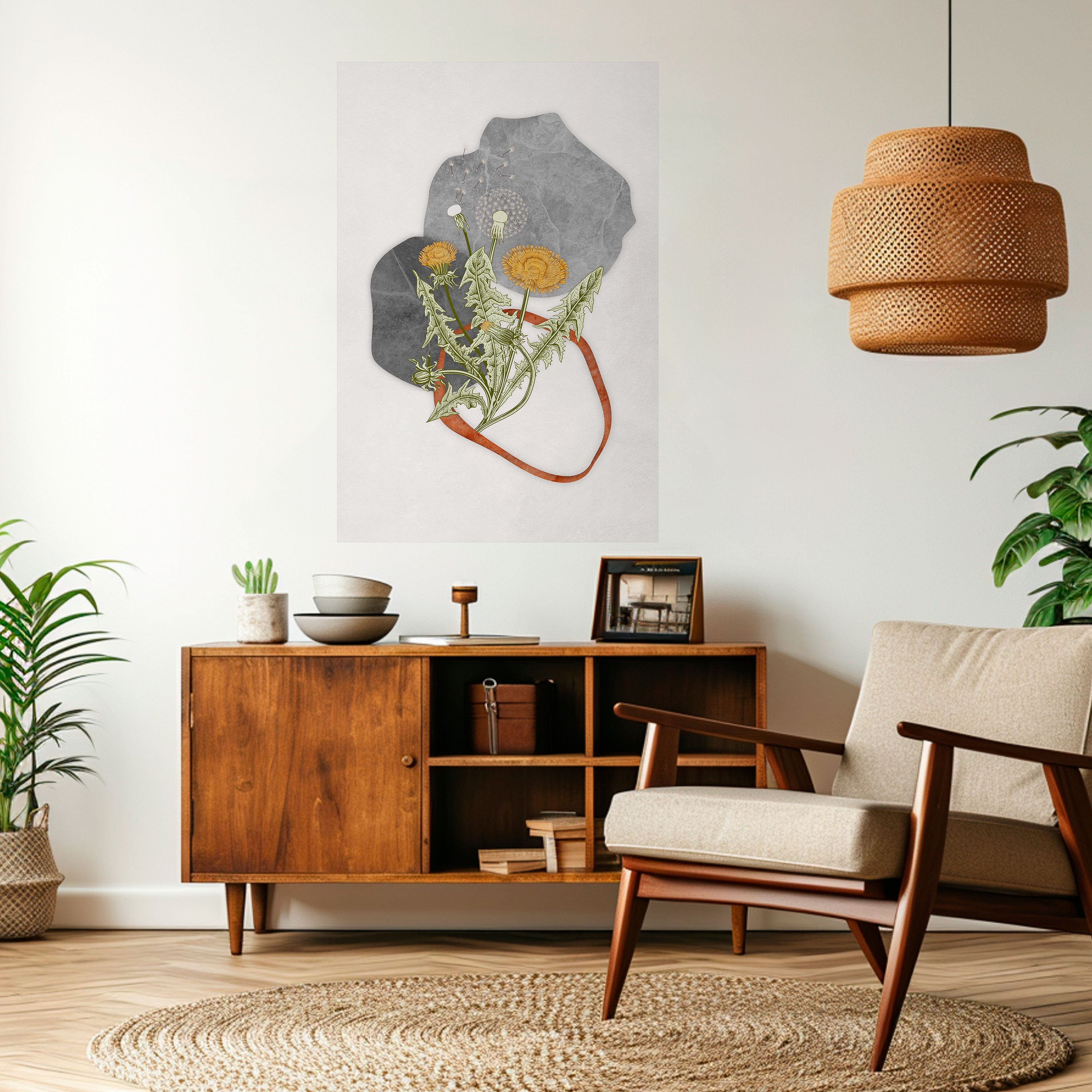 DANDELION RING Naklejka/Plakat pionowy