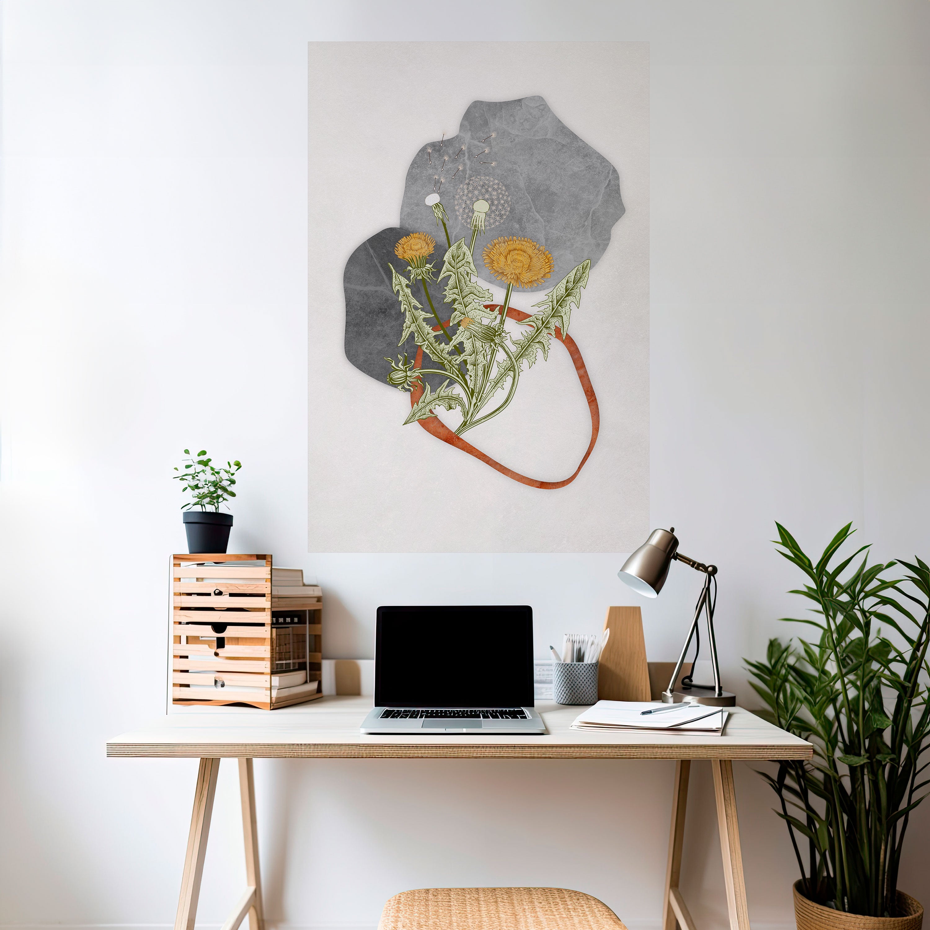 DANDELION RING Naklejka/Plakat pionowy