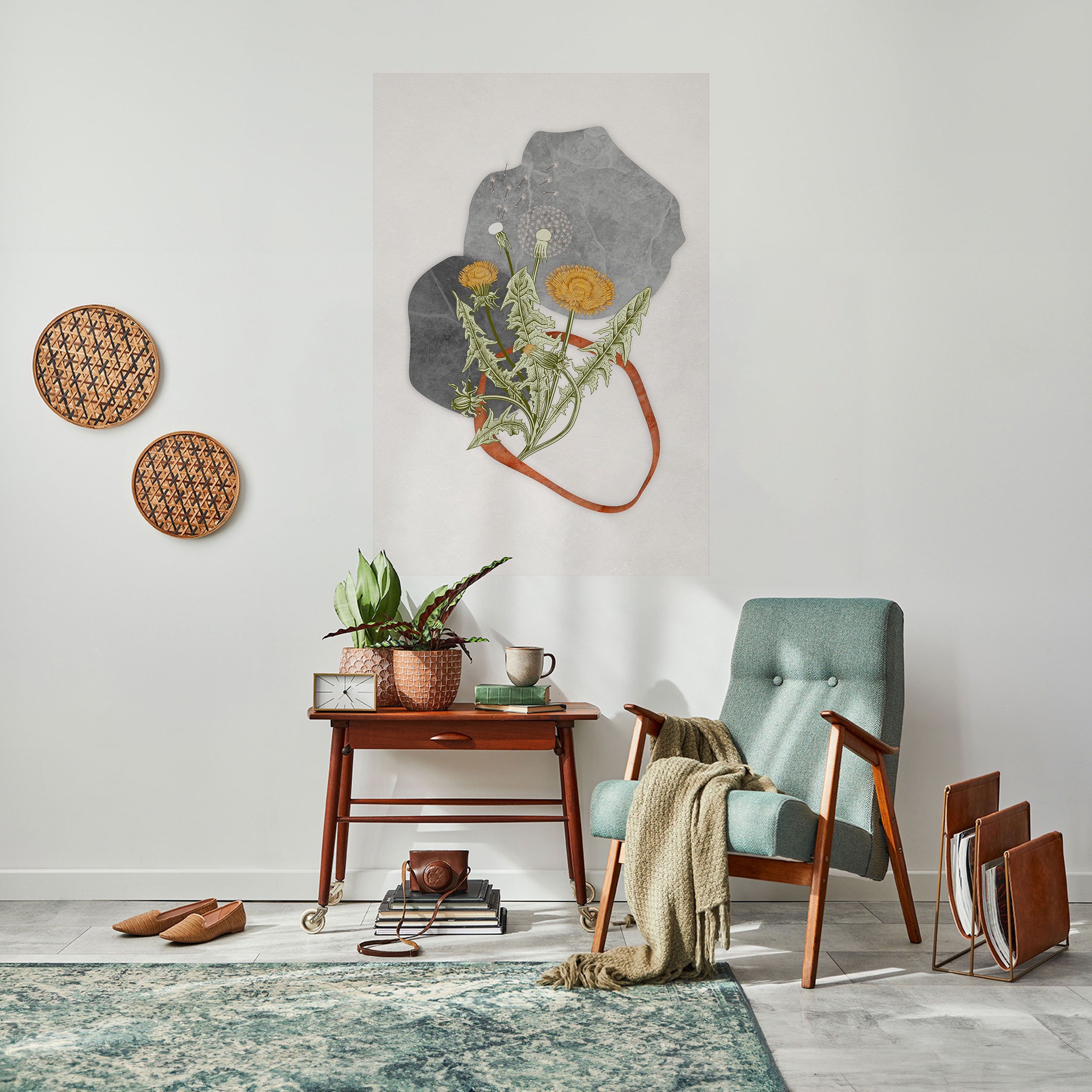 DANDELION RING Naklejka/Plakat pionowy