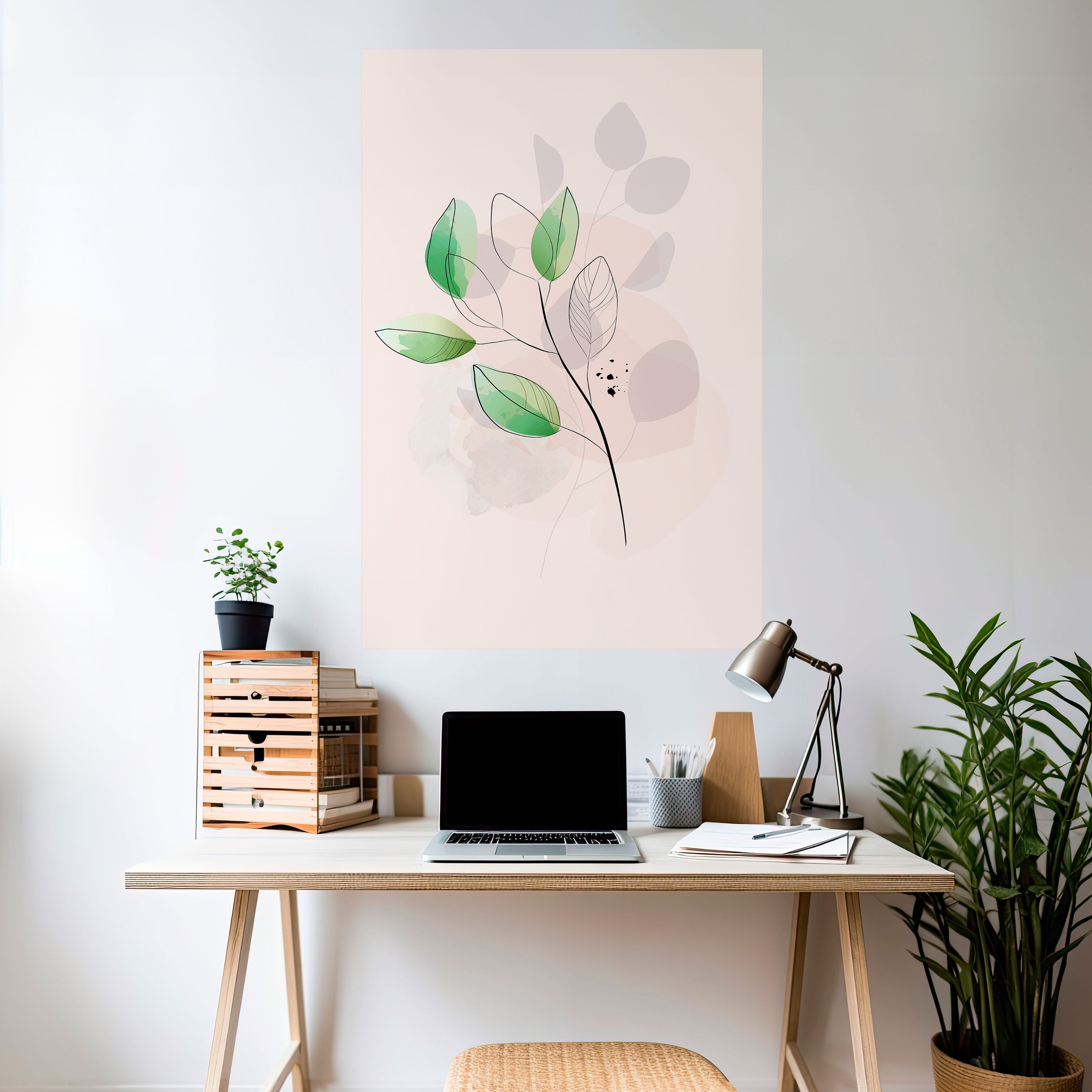 SERENE LEAF SONG Naklejka/Plakat pionowy