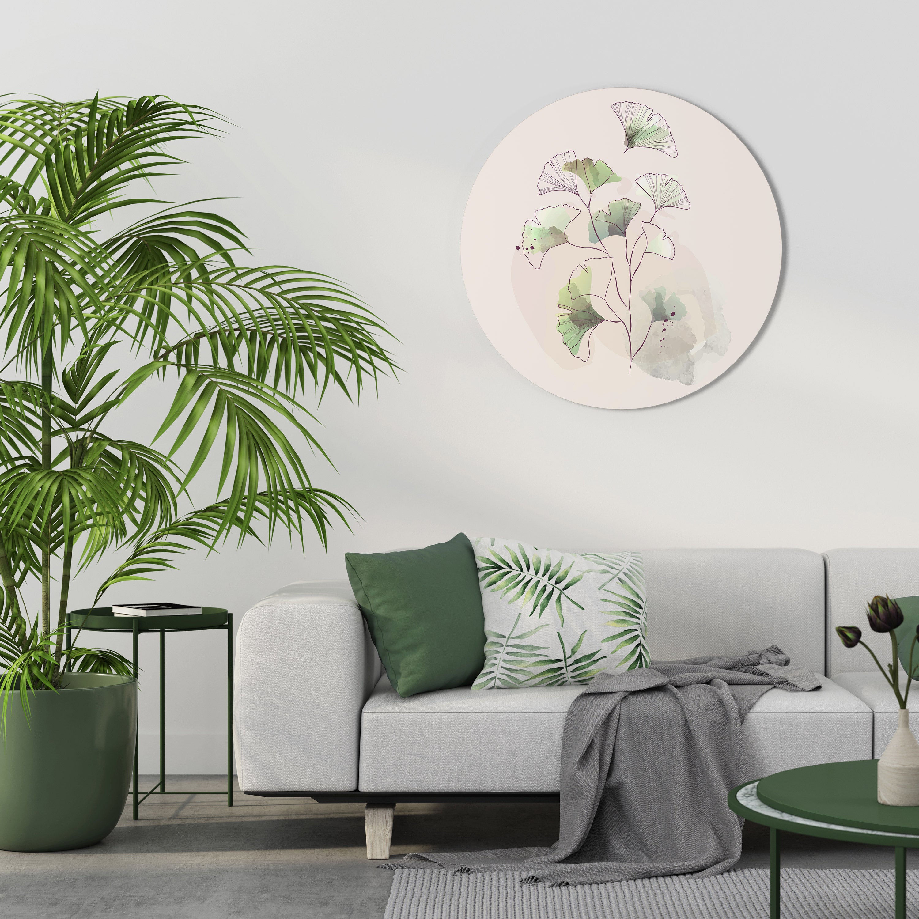 FOLIAGE REVERIE Obraz okrągły