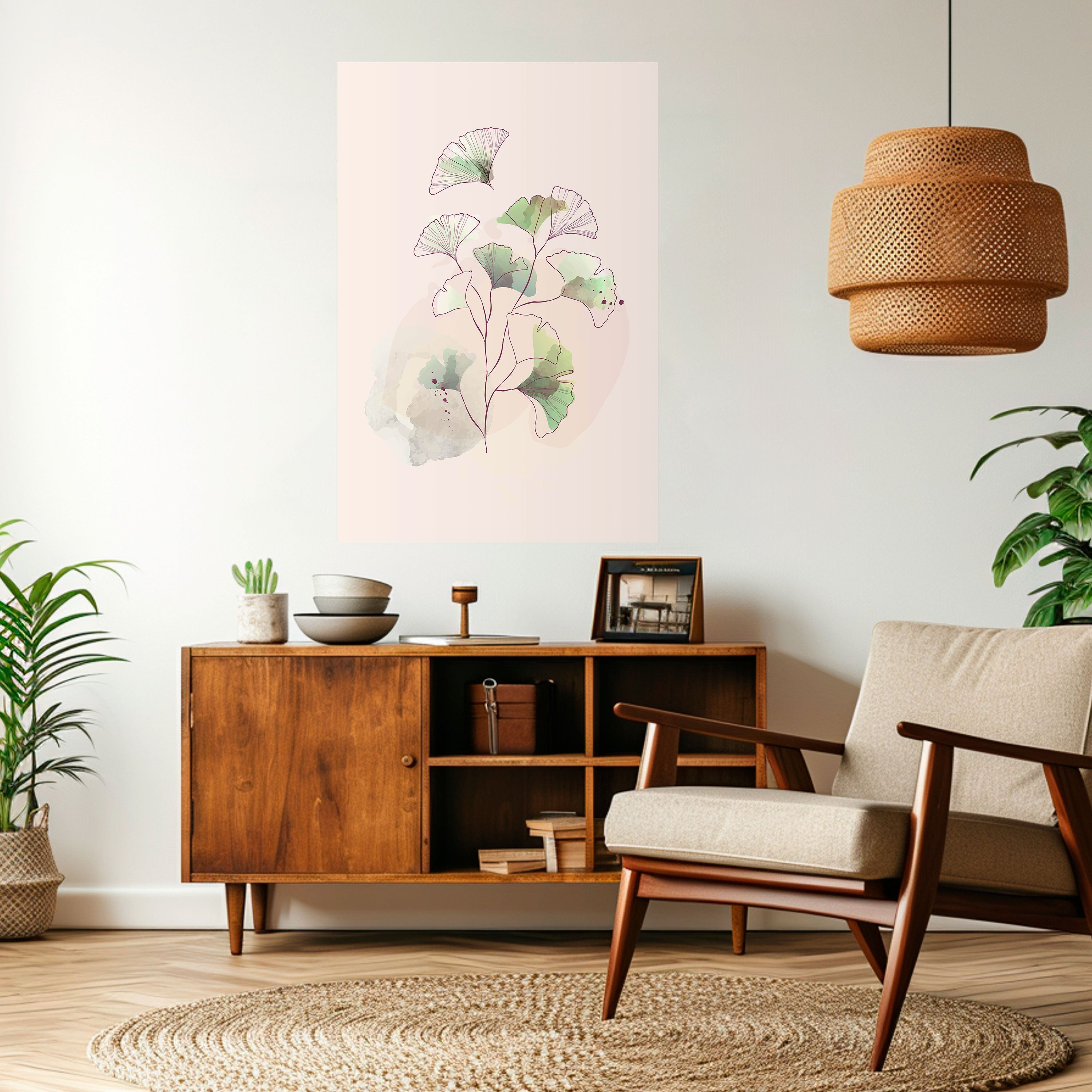 FOLIAGE REVERIE Naklejka/Plakat pionowy