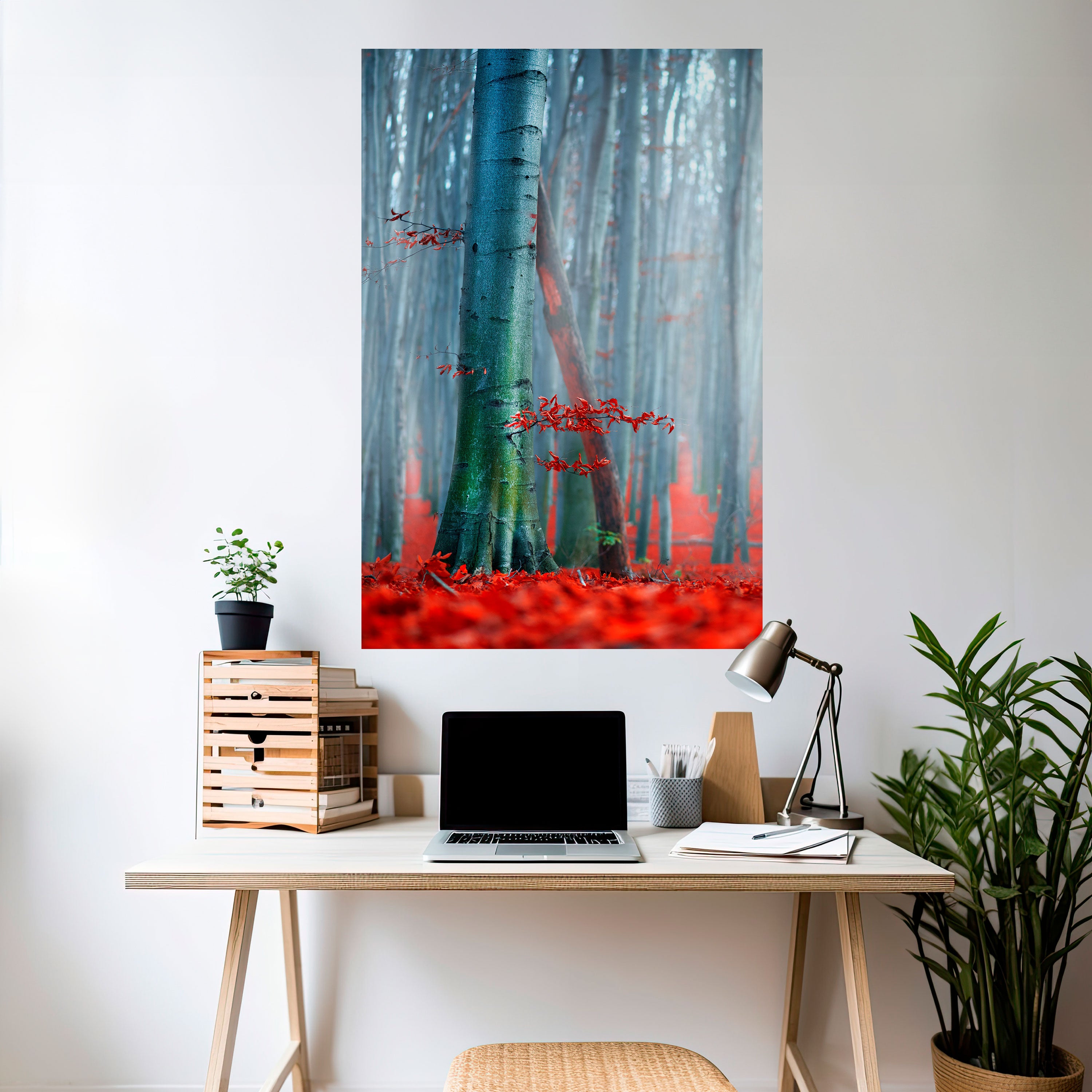 TRANQUIL RED ELEGANCE Naklejka/Plakat pionowy
