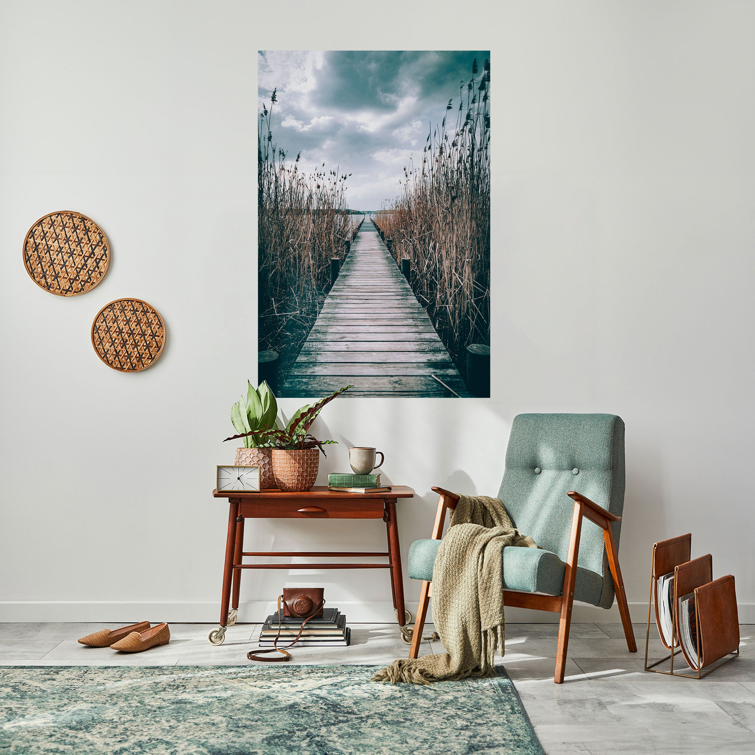 GAZE INTO STILLNESS Naklejka/Plakat pionowy