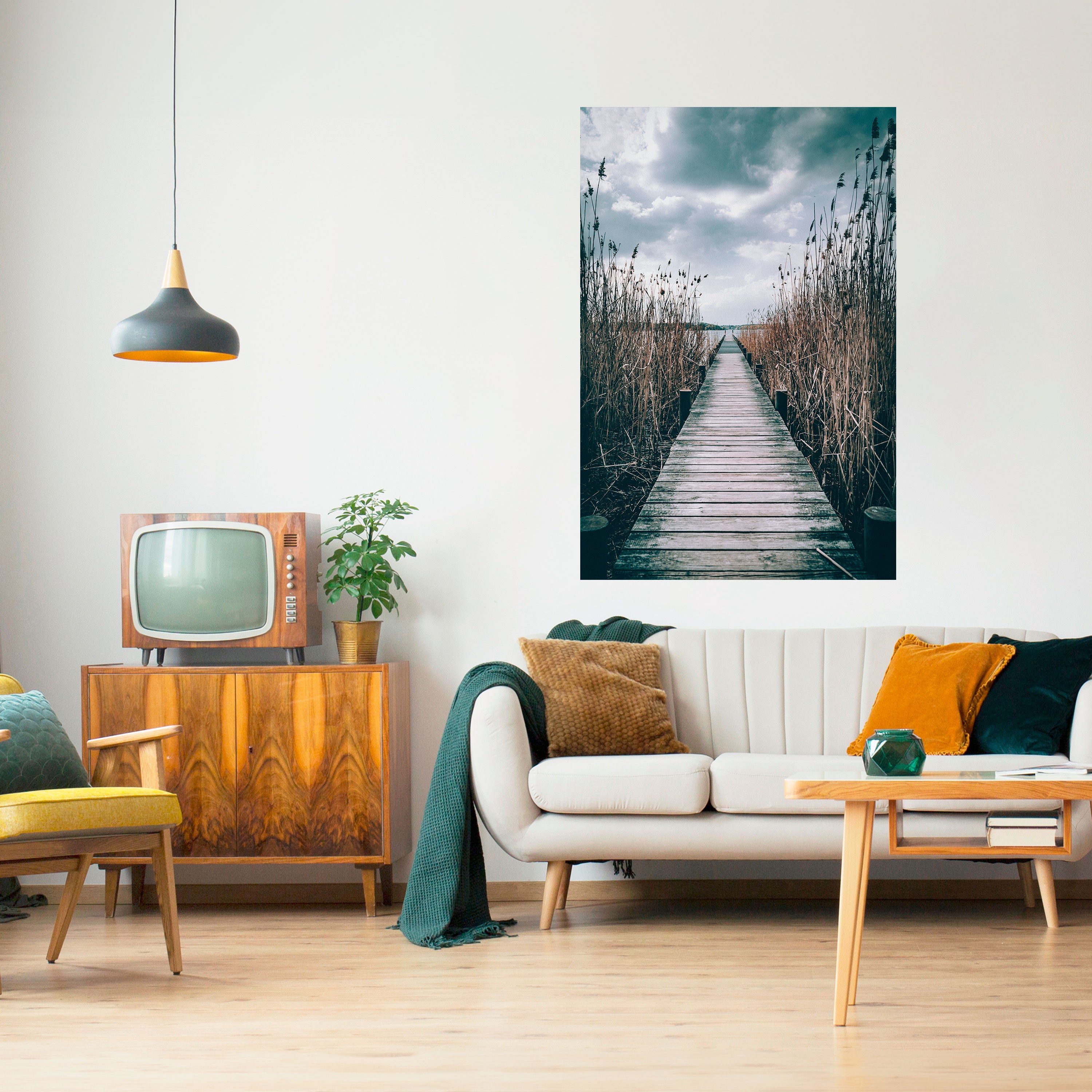 GAZE INTO STILLNESS Naklejka/Plakat pionowy