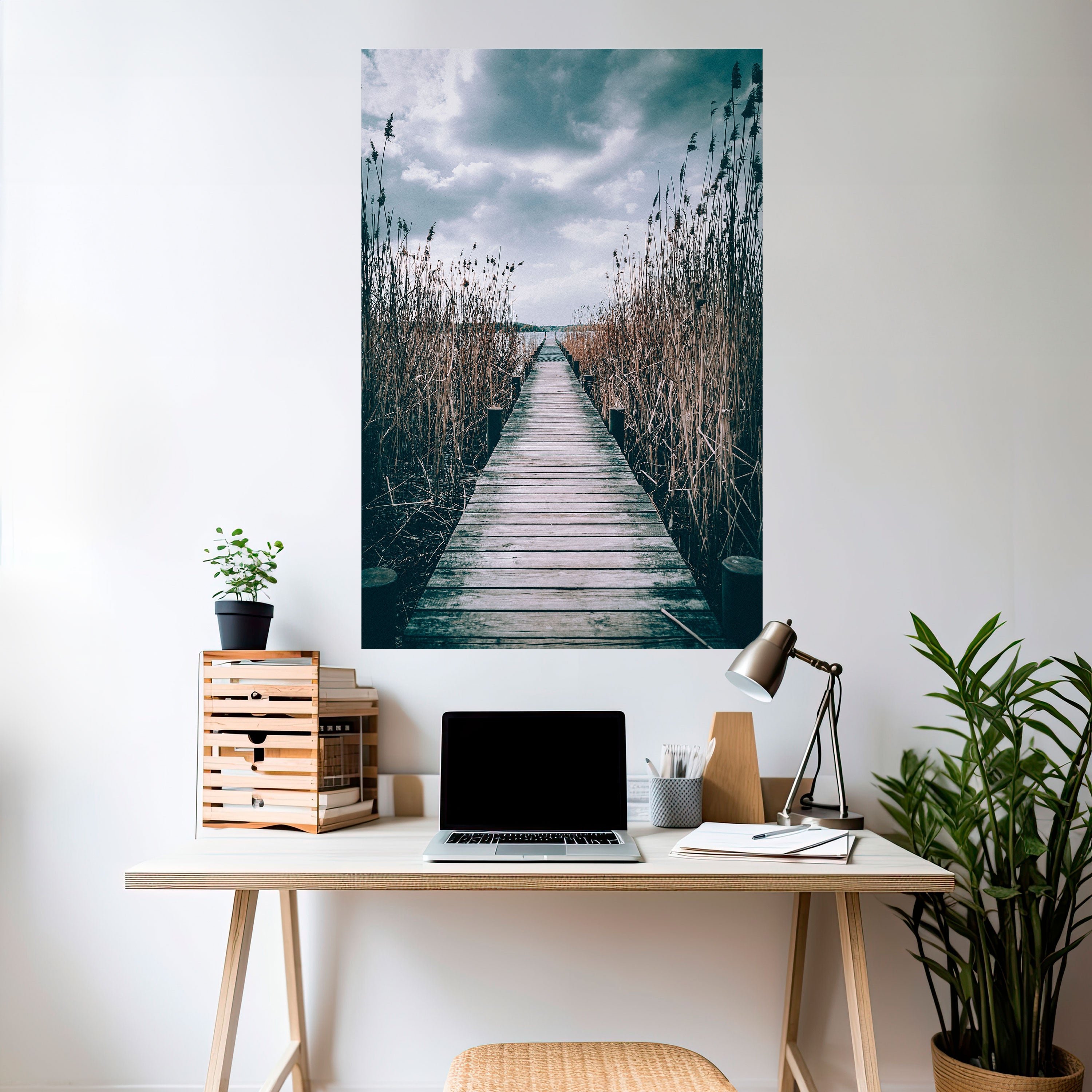 GAZE INTO STILLNESS Naklejka/Plakat pionowy
