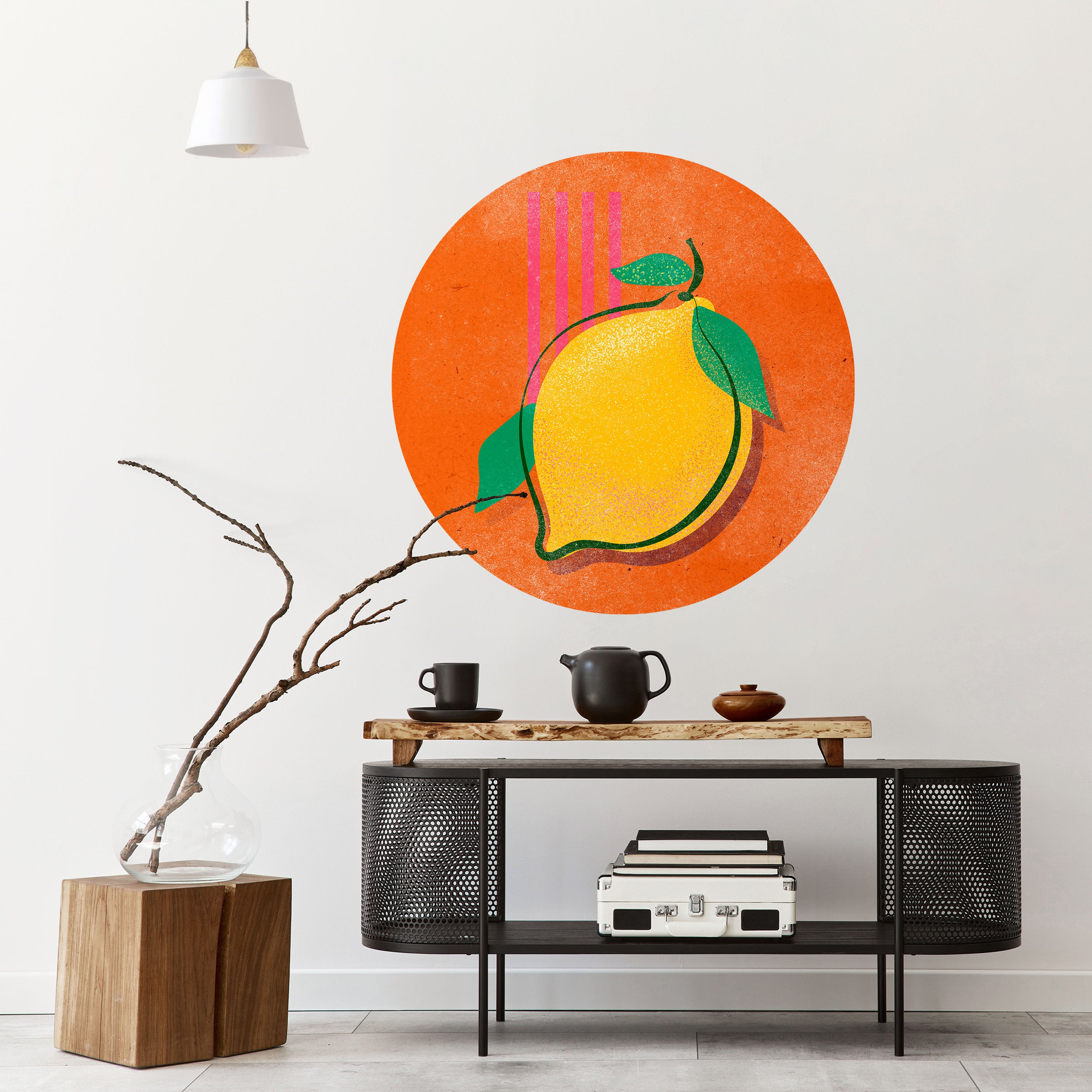 LUSCIOUS LEMON Naklejka okrągła