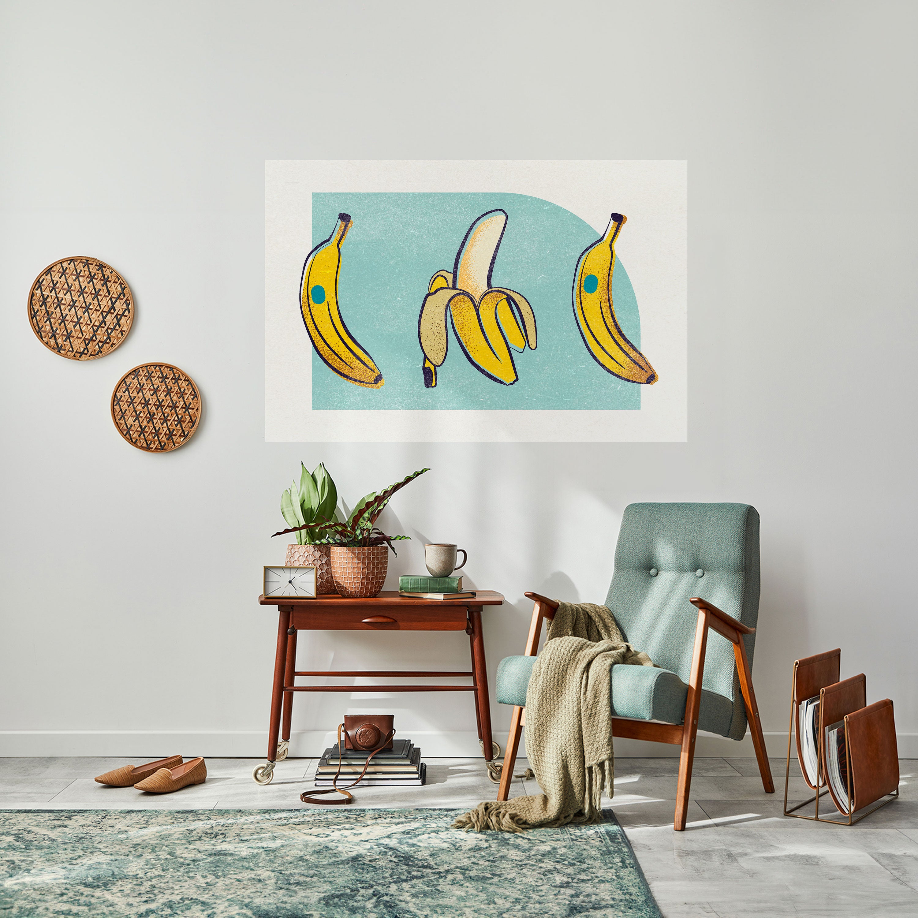 BOLD BANANA BOUQUET Naklejka/Plakat poziomy