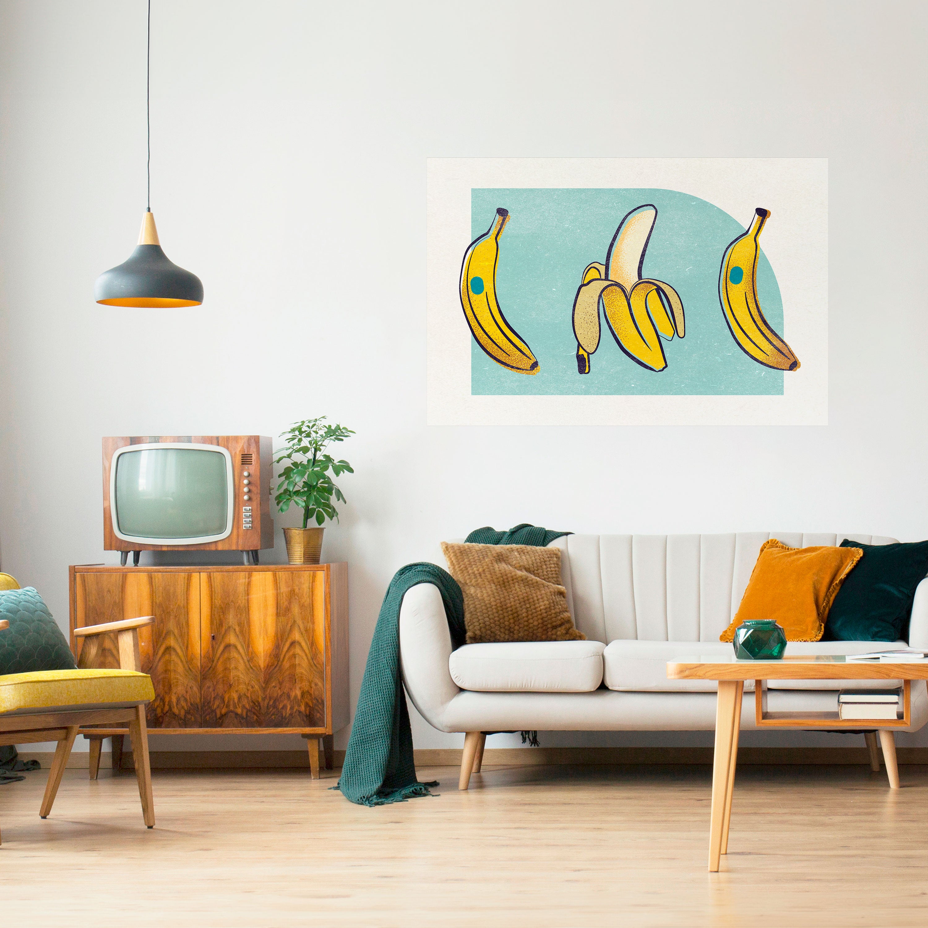 BOLD BANANA BOUQUET Naklejka/Plakat poziomy