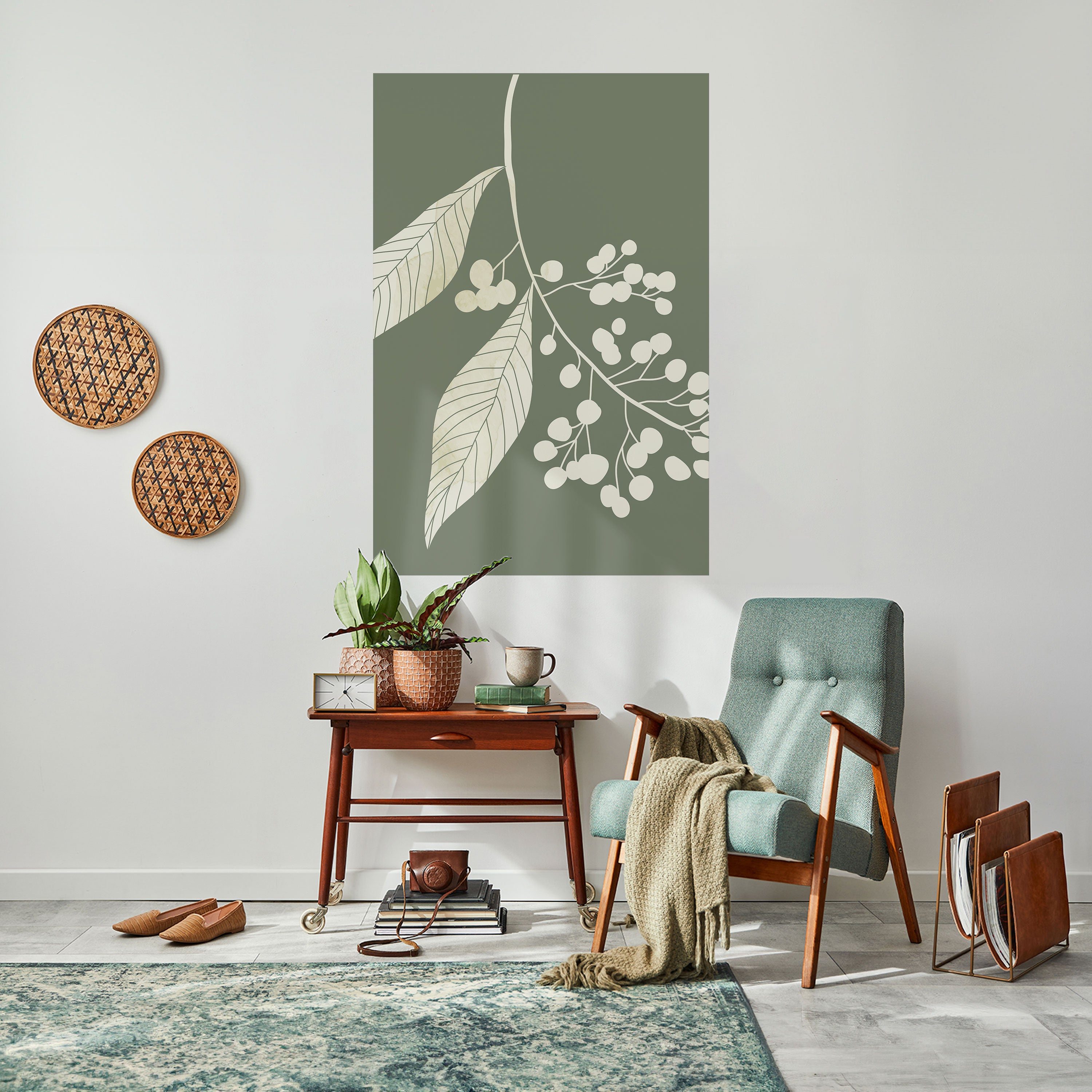 SERENE LEAFY FANTASIES Naklejka/Plakat pionowy