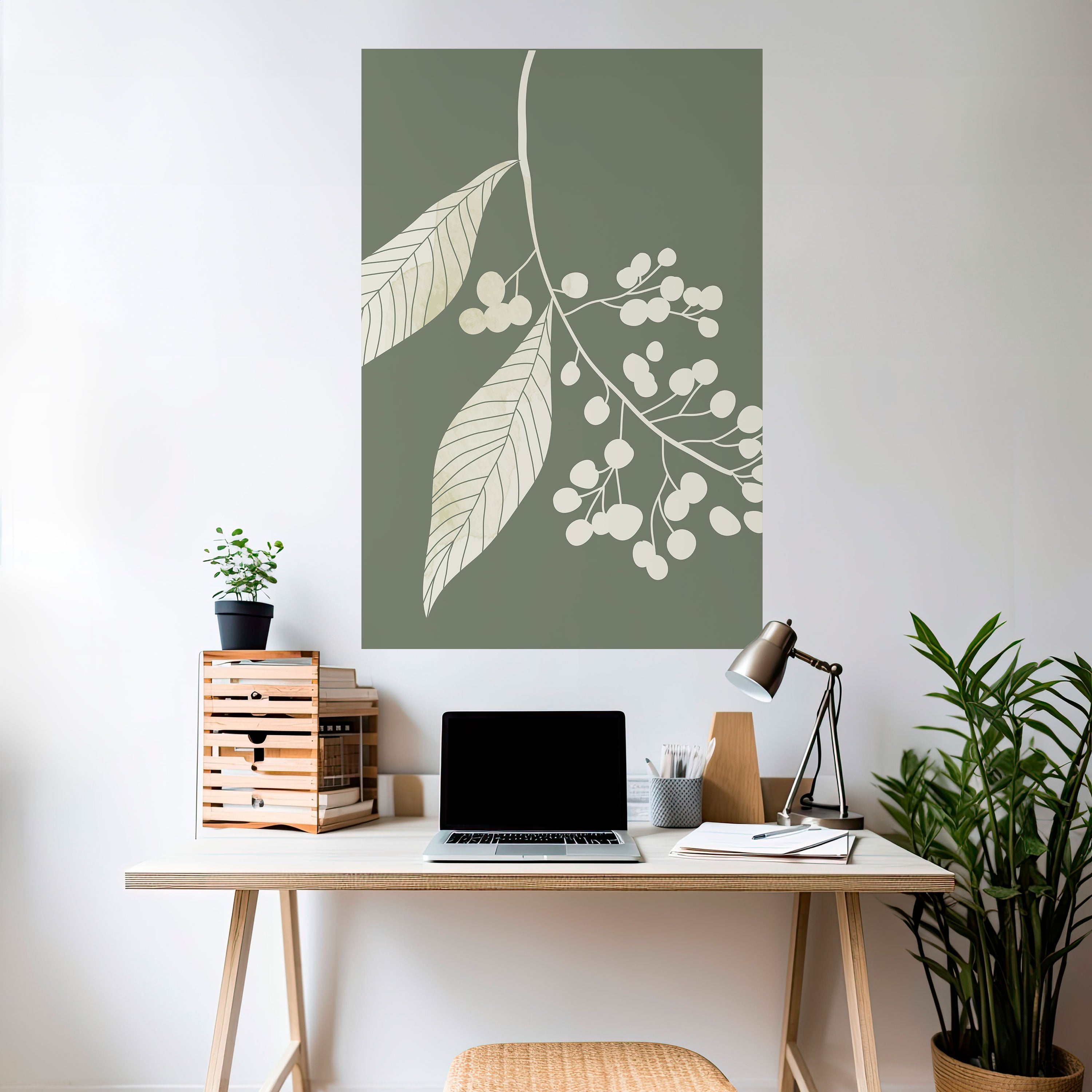 SERENE LEAFY FANTASIES Naklejka/Plakat pionowy