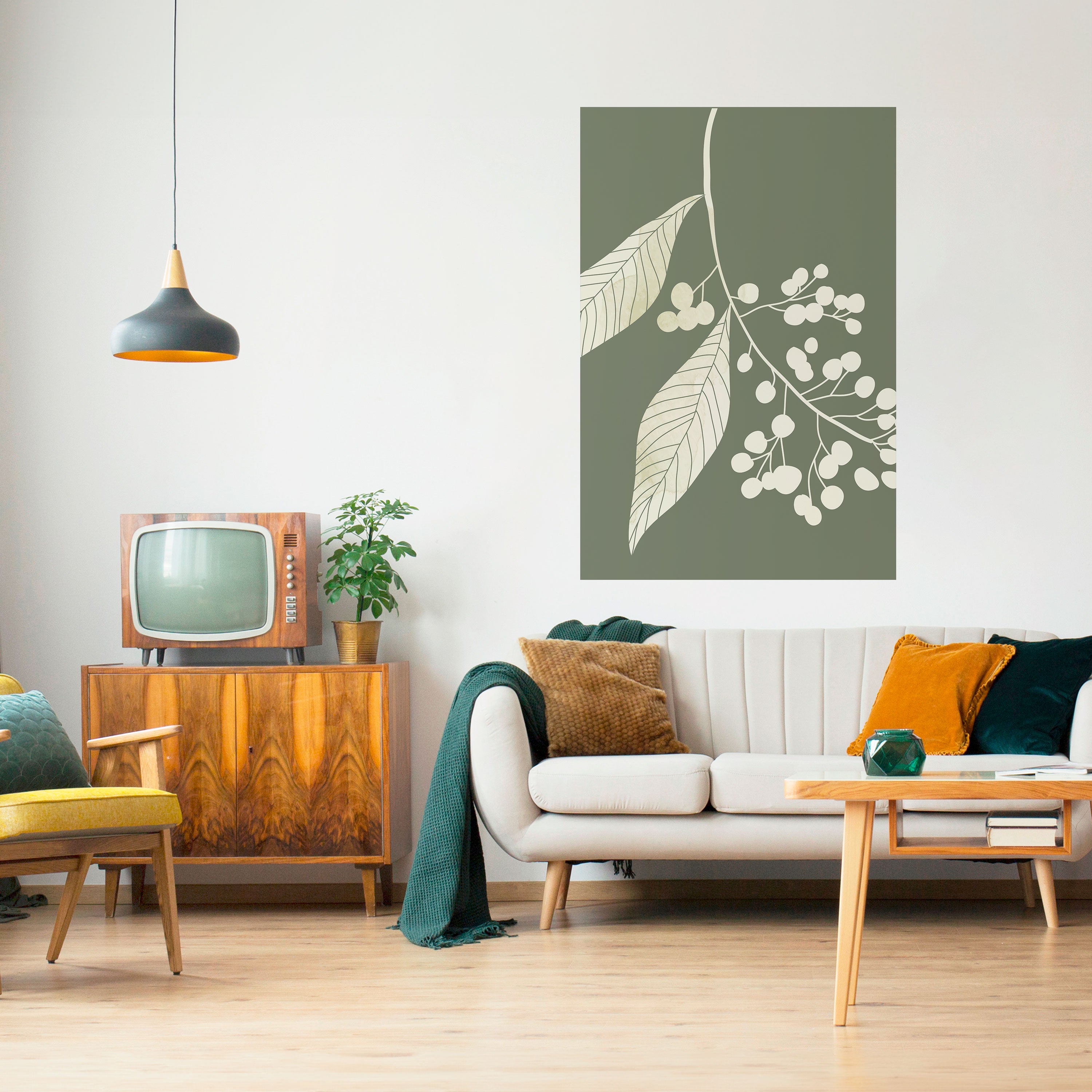 SERENE LEAFY FANTASIES Naklejka/Plakat pionowy
