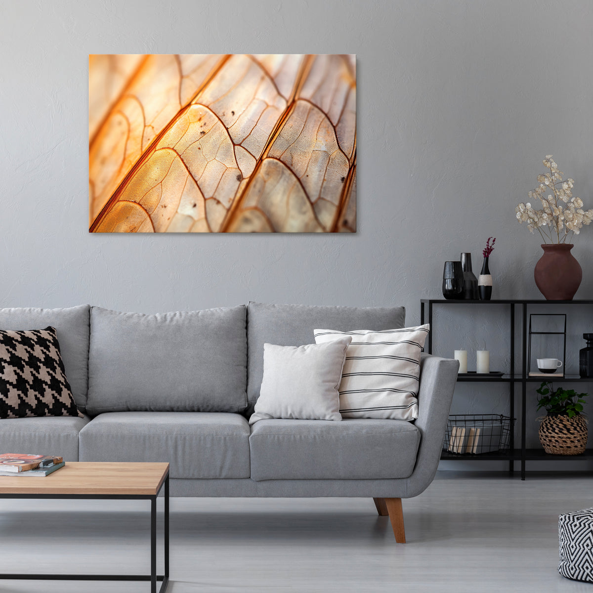ELEGANT VEINING Poziomy obraz na płótnie