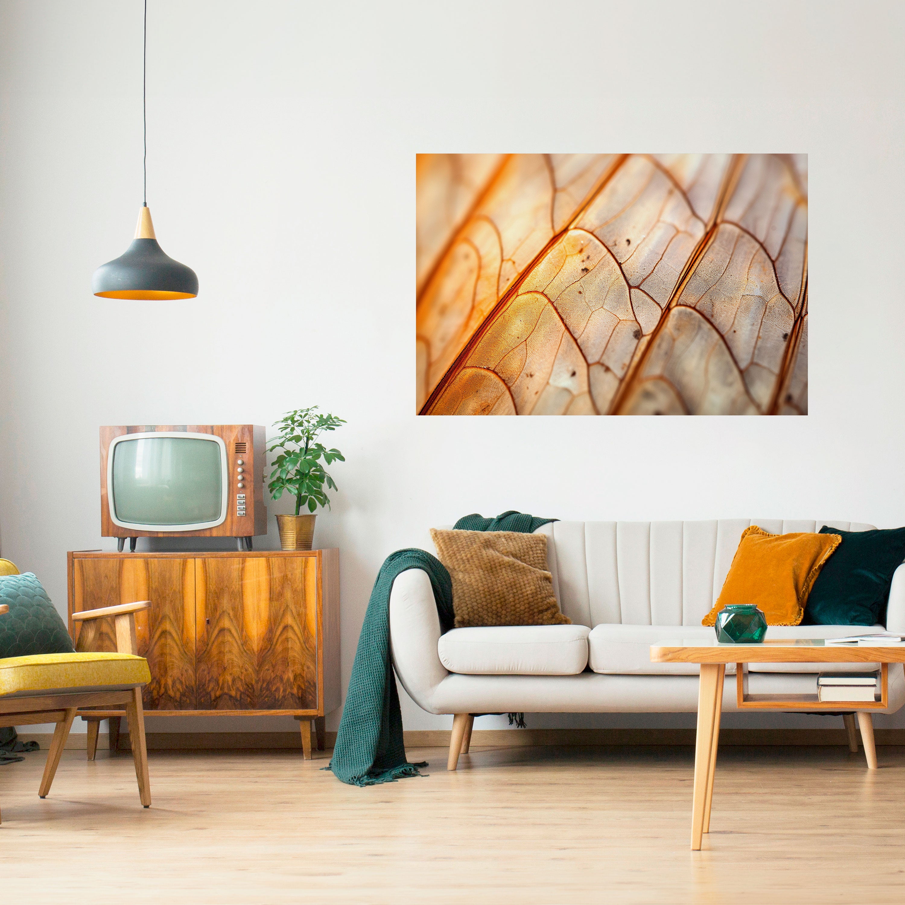 ELEGANT VEINING Naklejka/Plakat poziomy