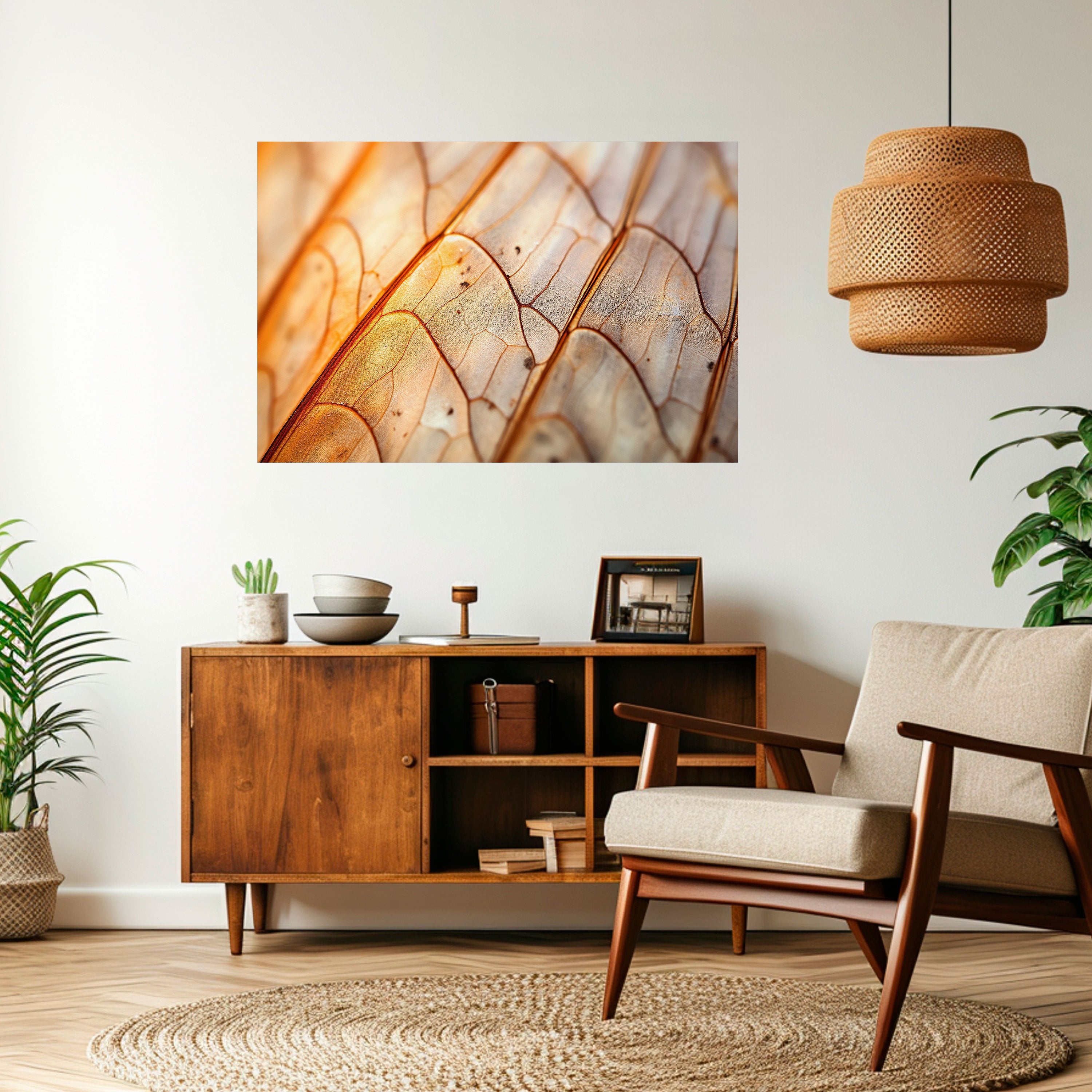 ELEGANT VEINING Naklejka/Plakat poziomy
