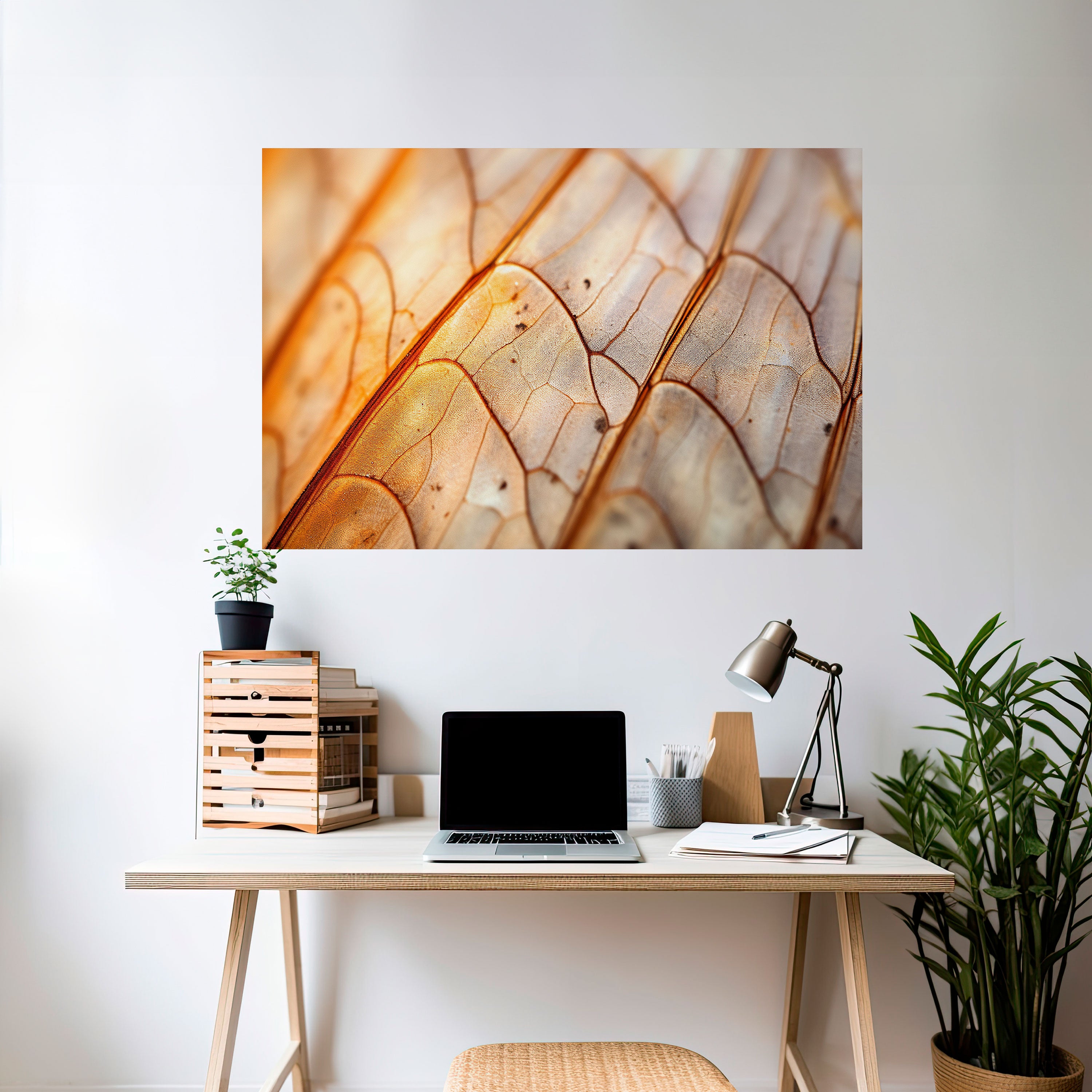 ELEGANT VEINING Naklejka/Plakat poziomy