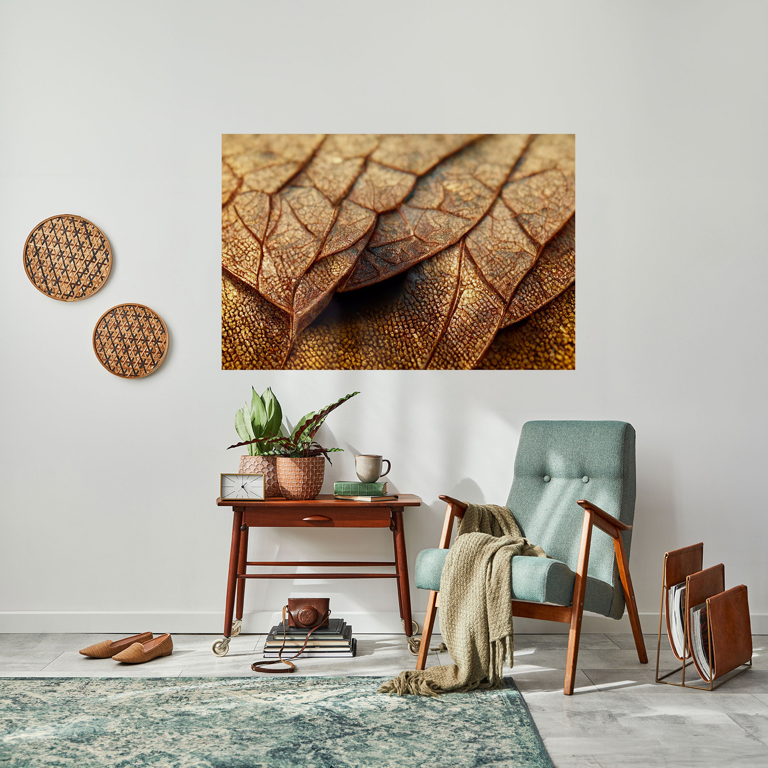 RUSTIC TEXTURE STUDY Naklejka/Plakat poziomy