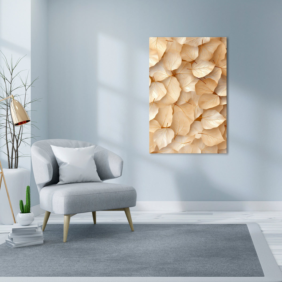 VELLUM LEAF SYMPHONY Pionowy obraz na płótnie