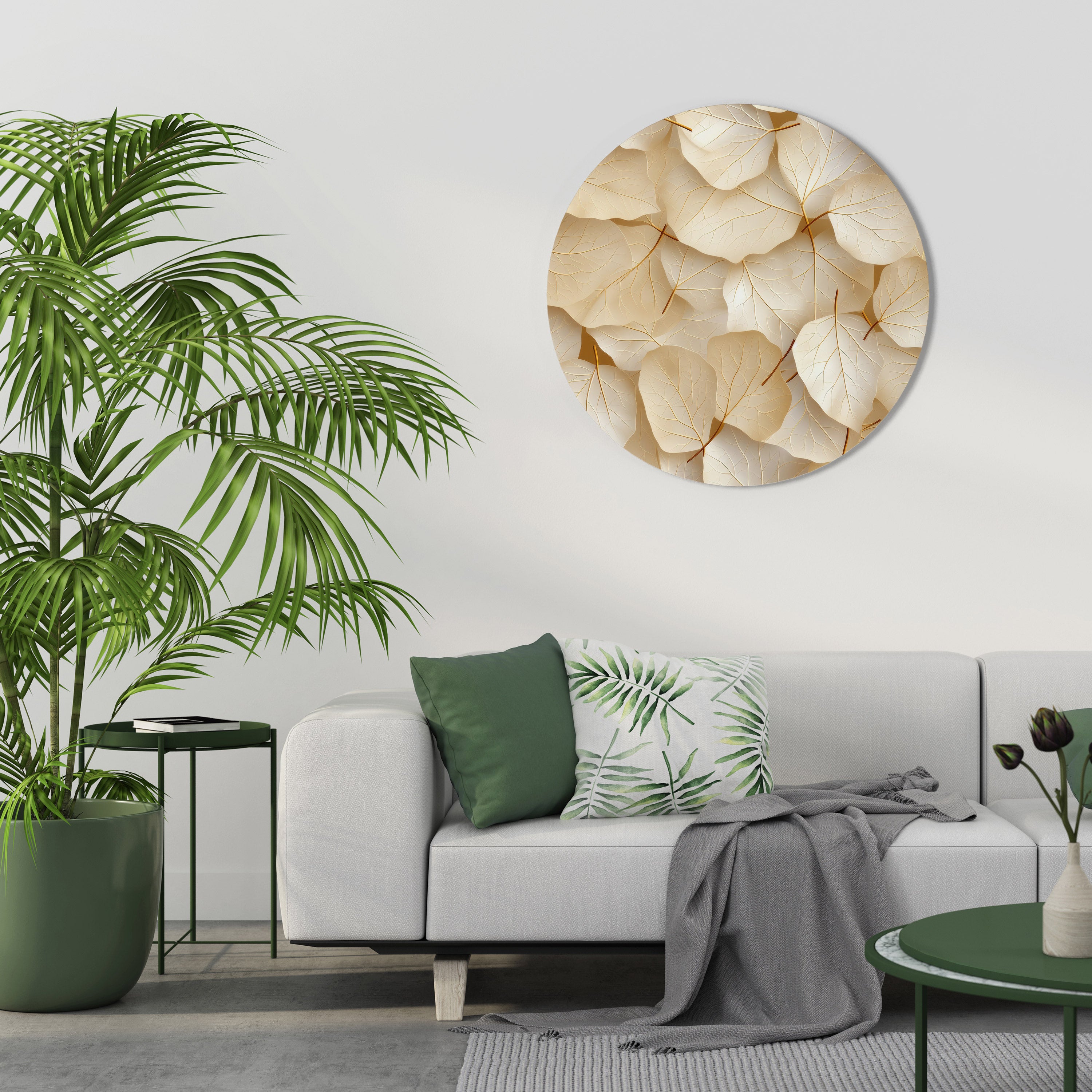 VELLUM LEAF SYMPHONY Obraz okrągły