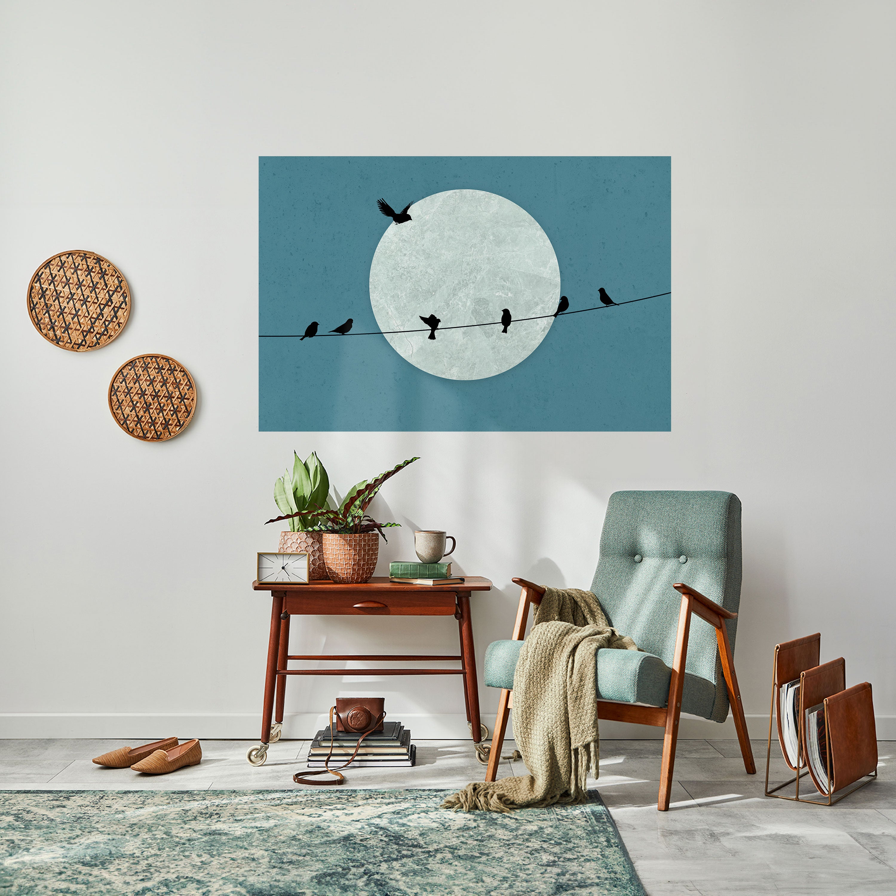 MOONLIT REST Naklejka/Plakat poziomy
