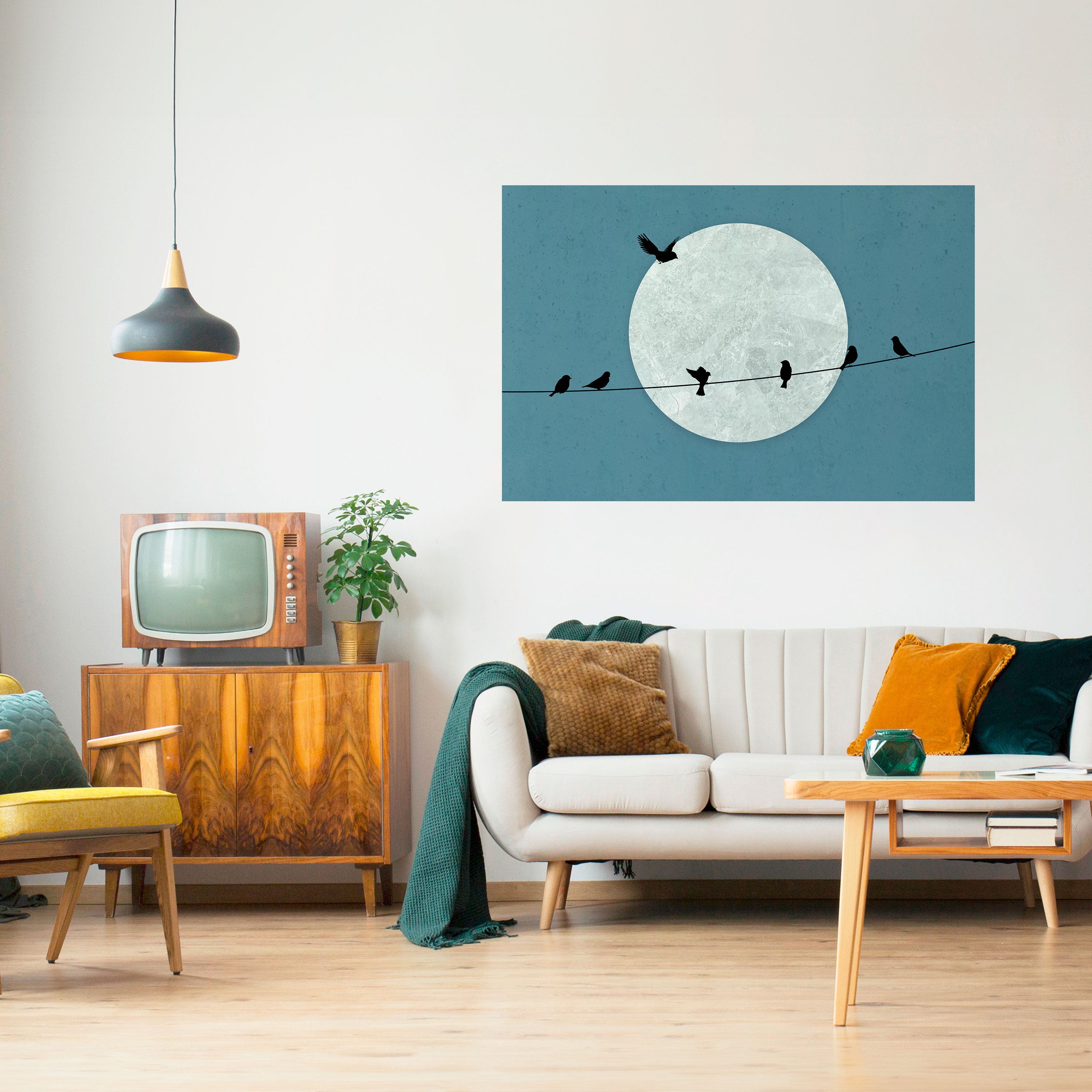 MOONLIT REST Naklejka/Plakat poziomy