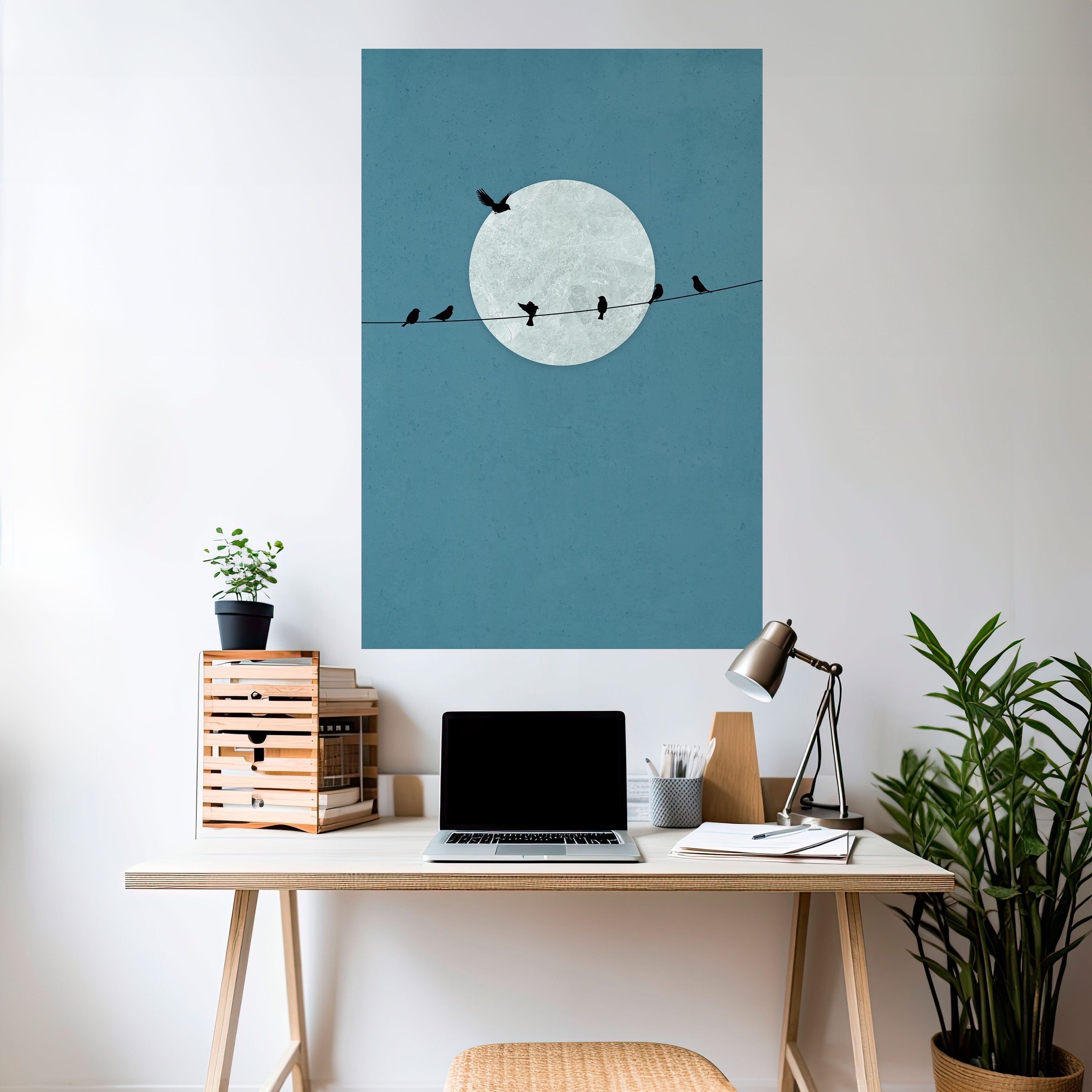 MOONLIT REST Naklejka/Plakat pionowy