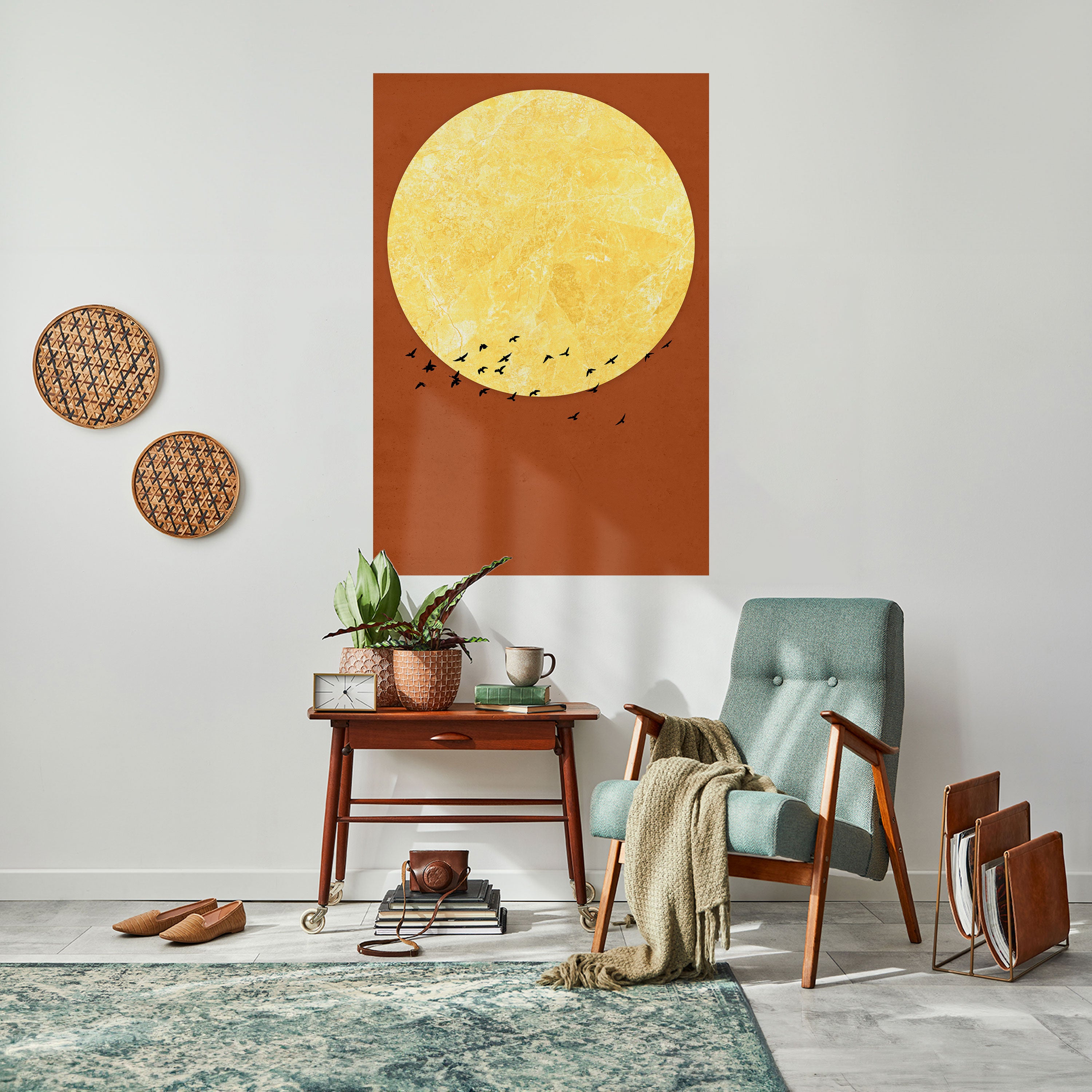 MOONLIT MIGRATION Naklejka/Plakat pionowy