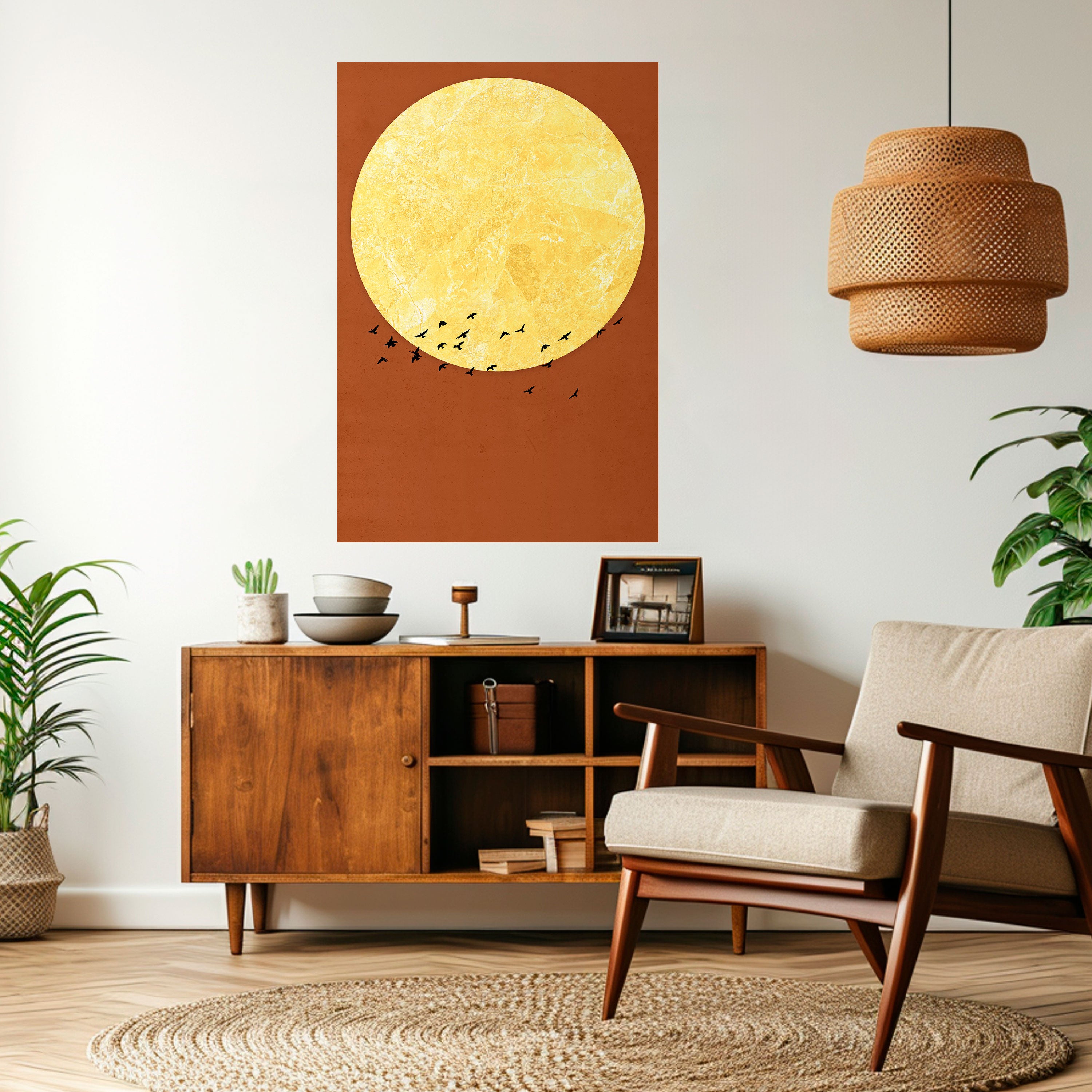 MOONLIT MIGRATION Naklejka/Plakat pionowy