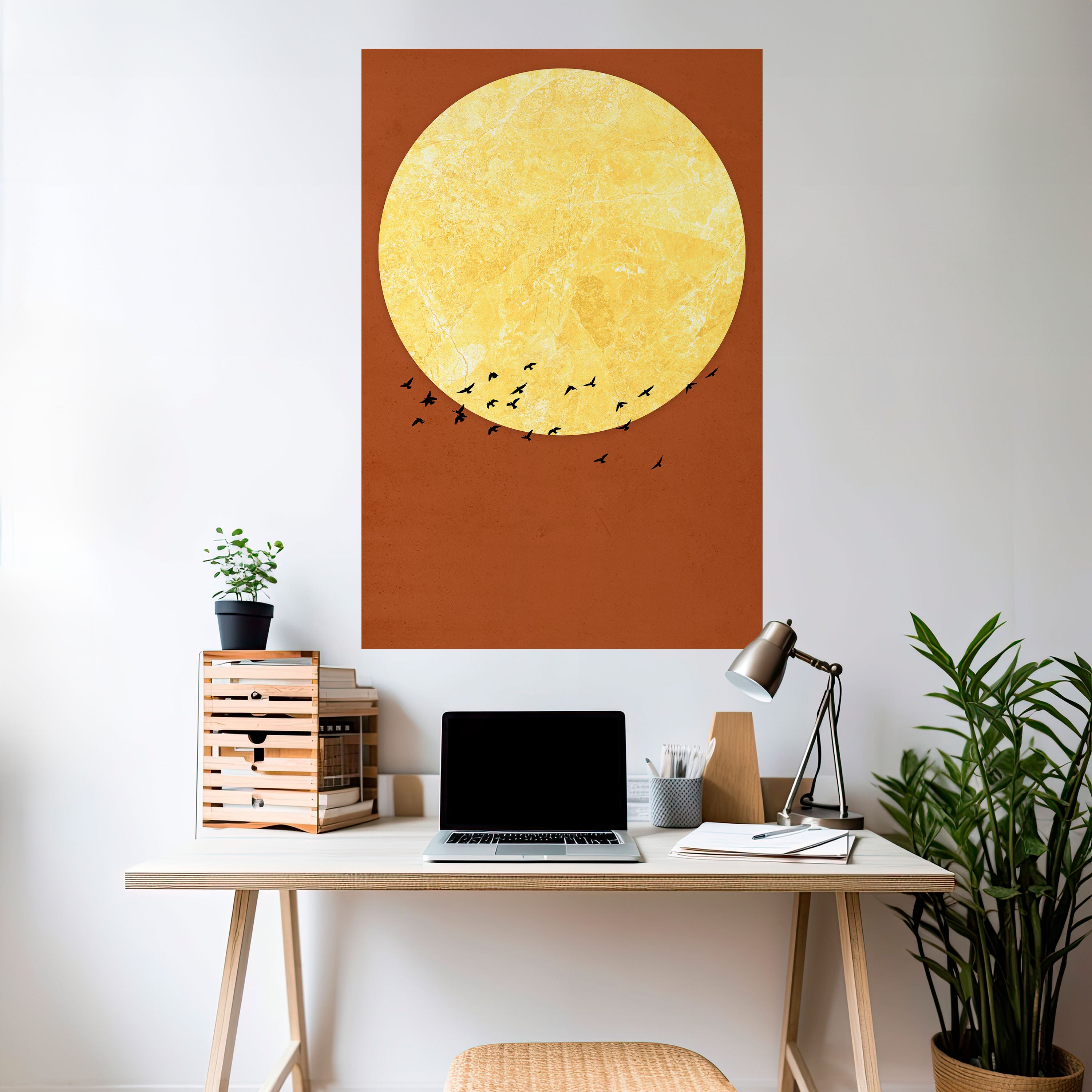 MOONLIT MIGRATION Naklejka/Plakat pionowy