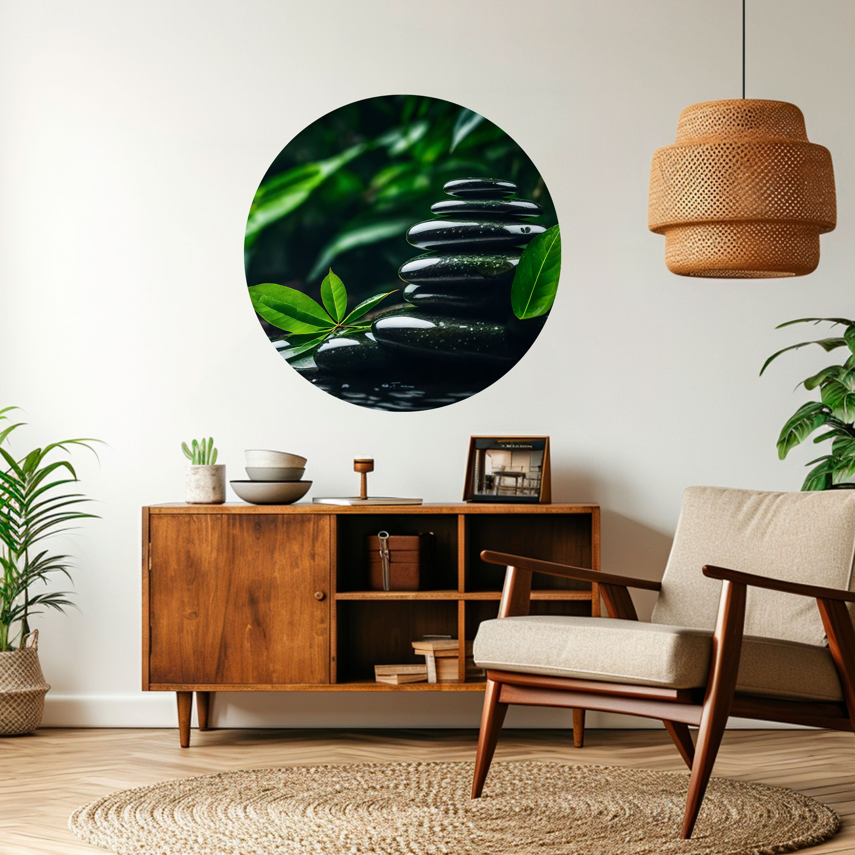 HARMONY STONES Naklejka okrągła