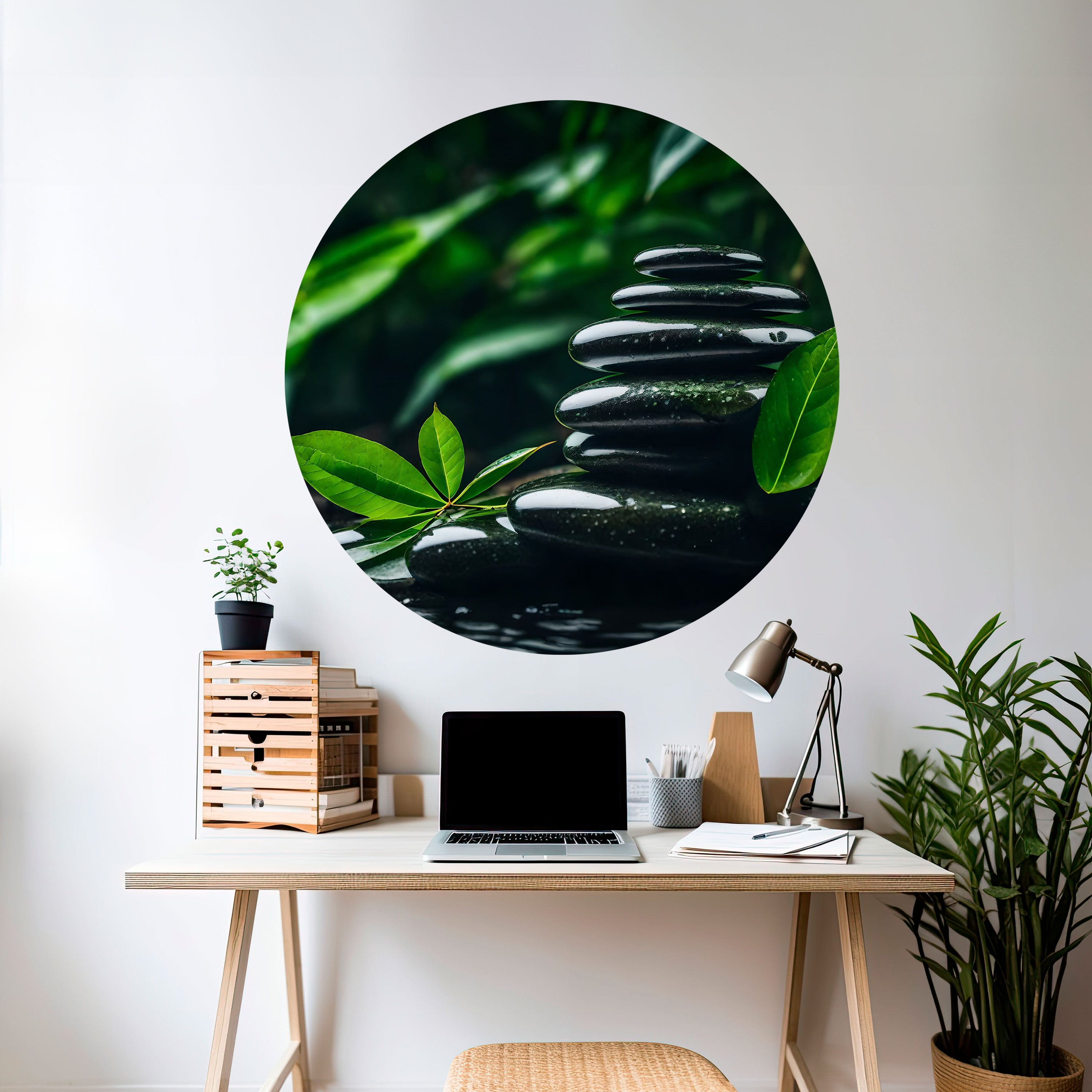 HARMONY STONES Naklejka okrągła