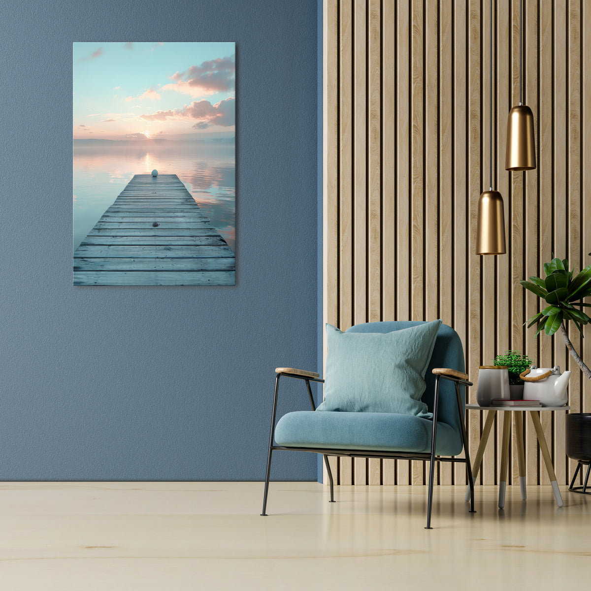 GENTLE MORNING MYSTIQUE Pionowy obraz na płótnie
