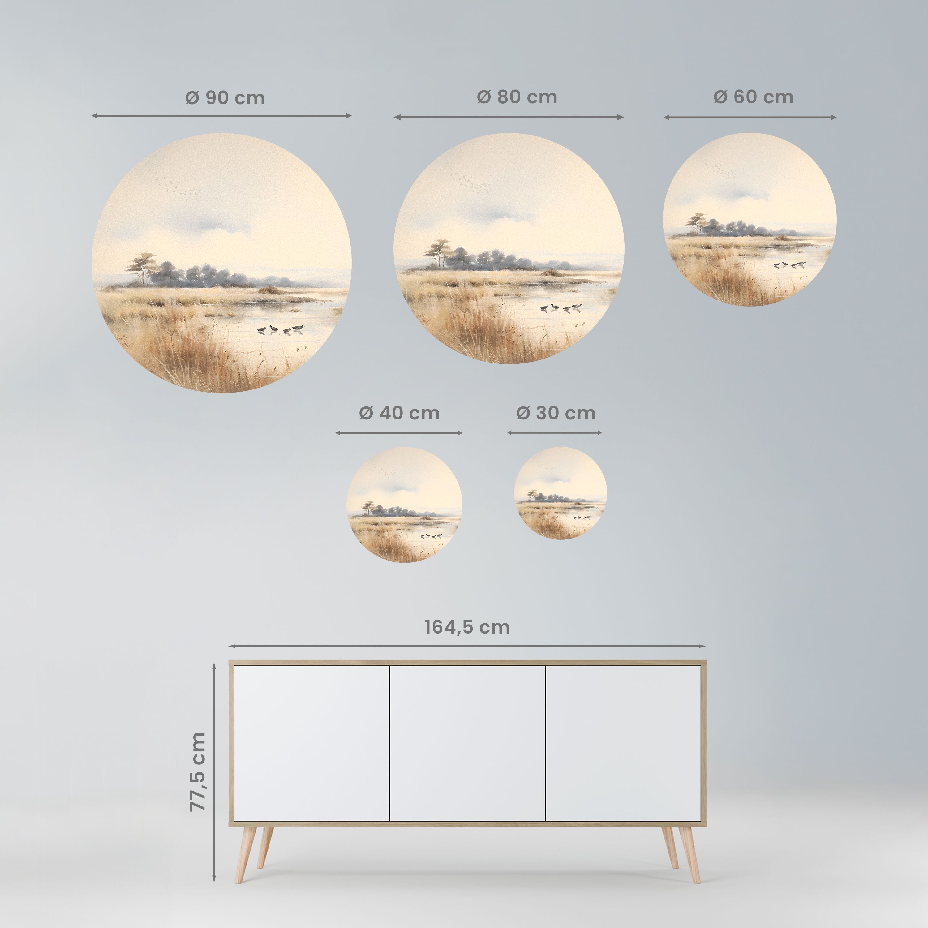 LAKESIDE NOSTALGY Naklejka okrągła