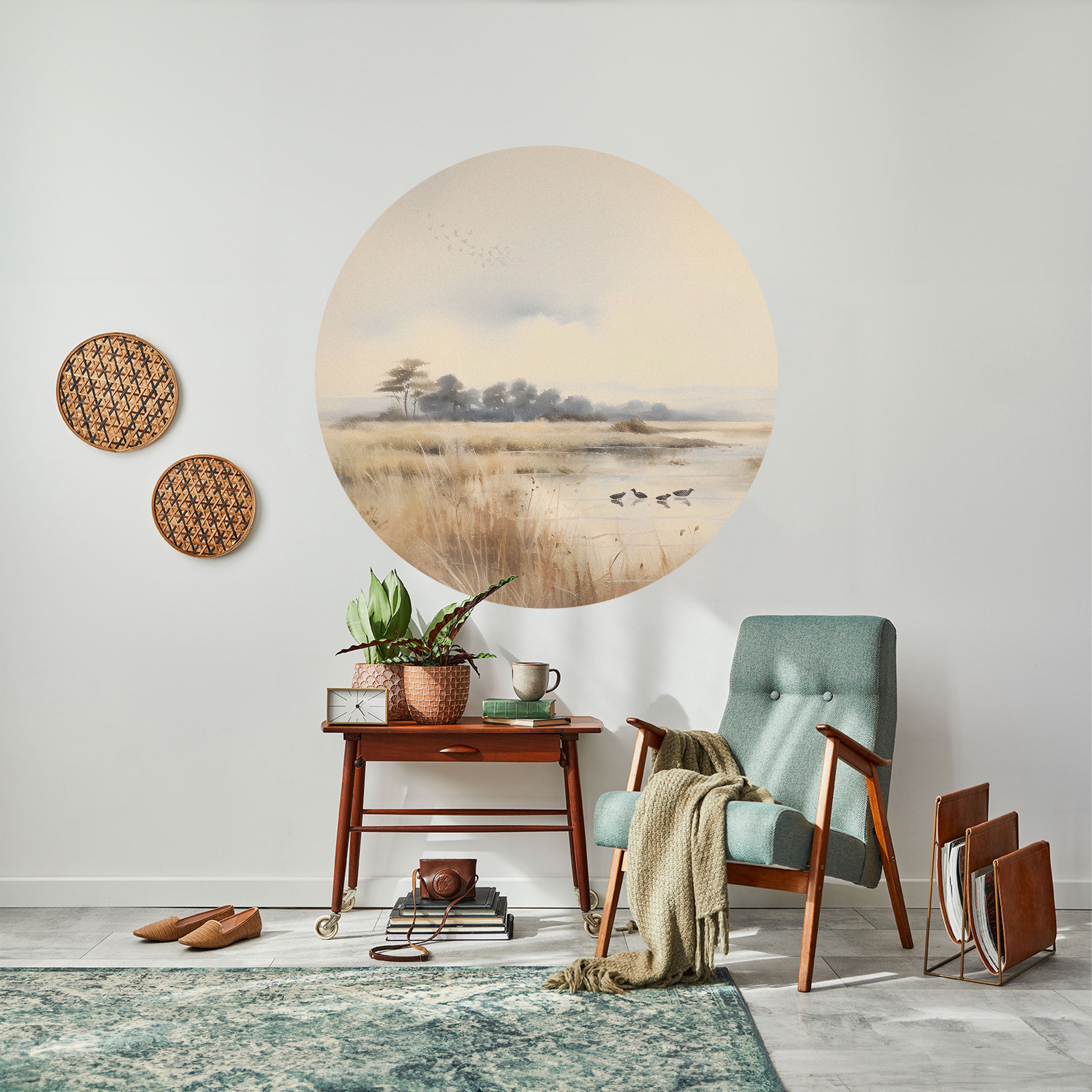 LAKESIDE NOSTALGY Naklejka okrągła