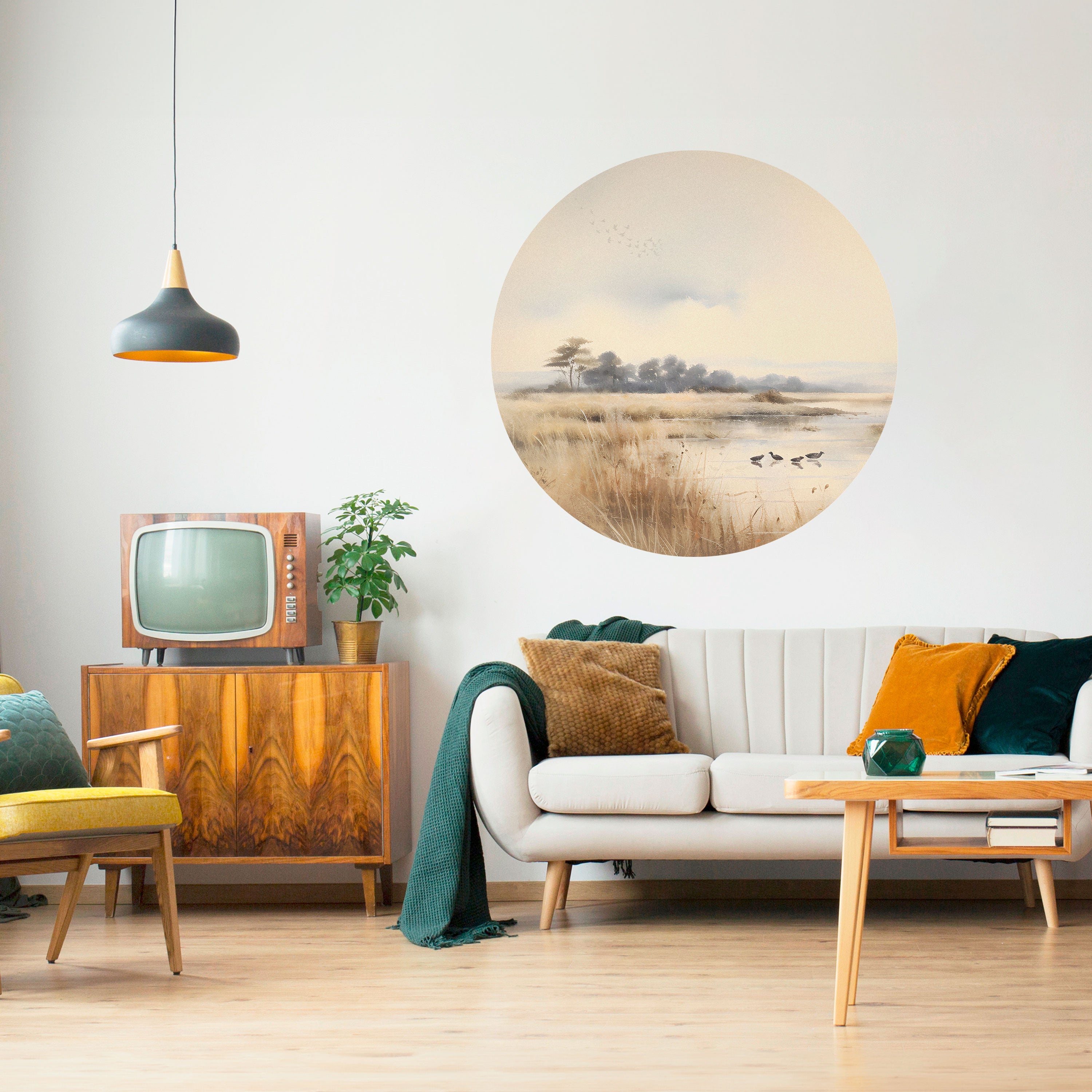 LAKESIDE NOSTALGY Naklejka okrągła