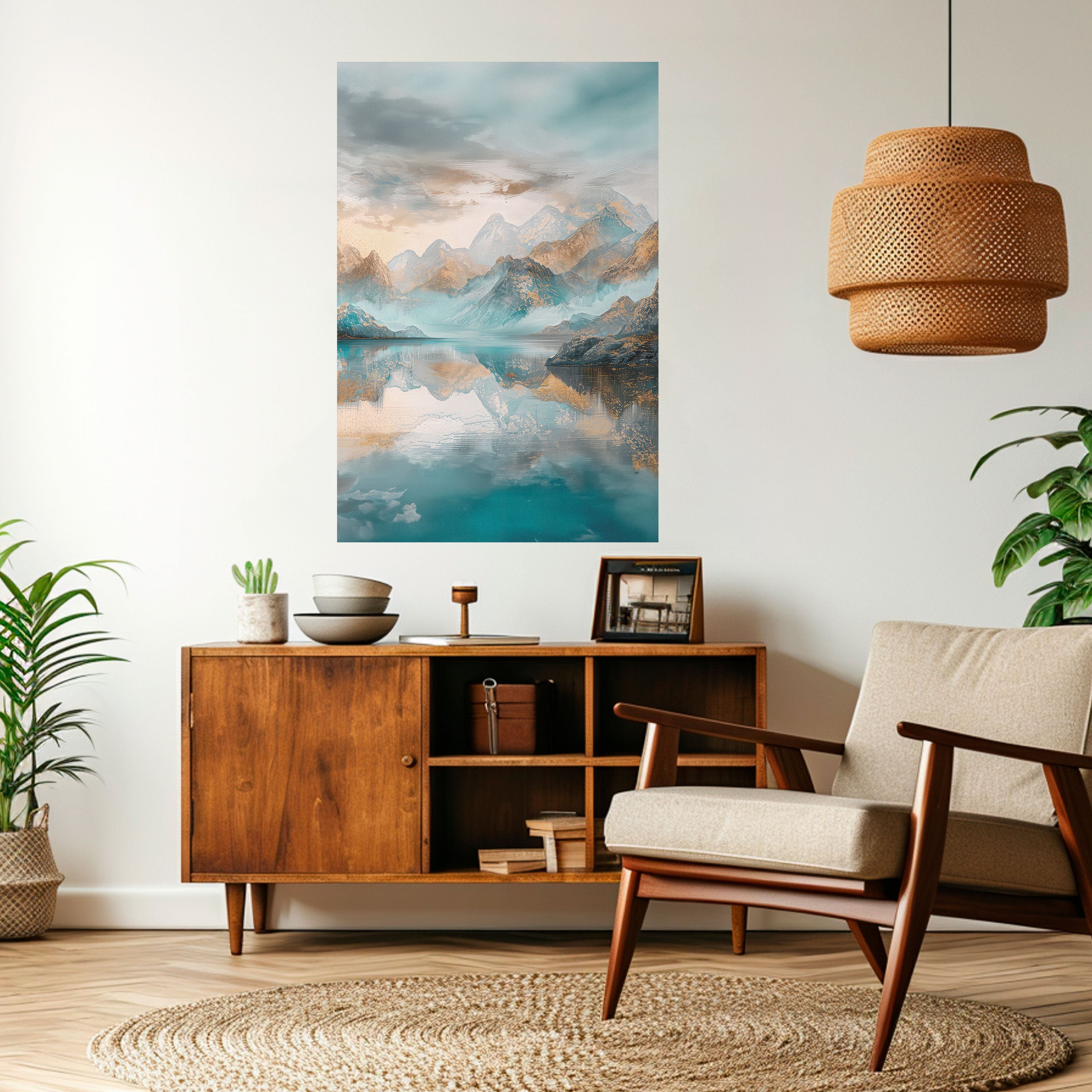 AZURE SUMMITS Naklejka/Plakat pionowy