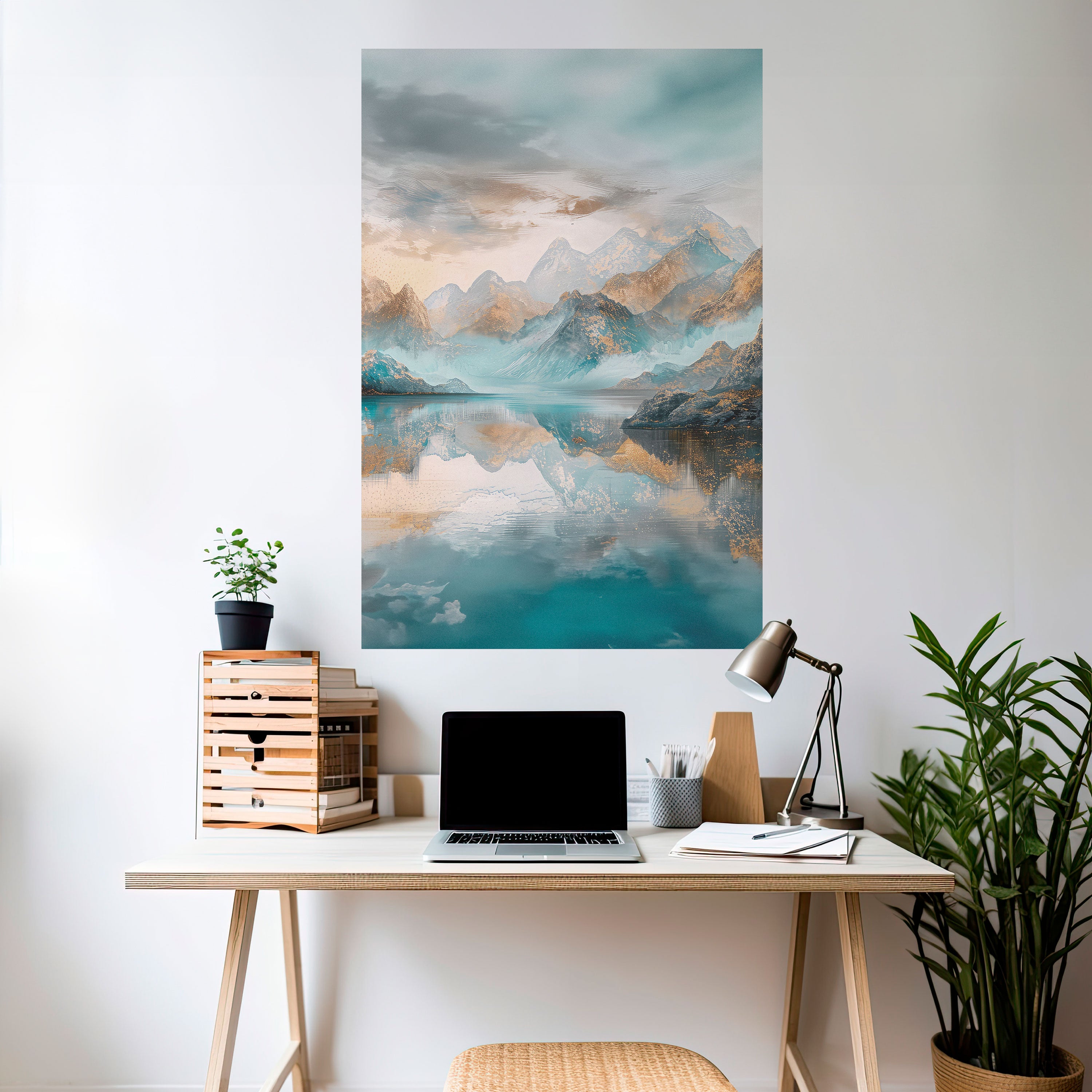 AZURE SUMMITS Naklejka/Plakat pionowy