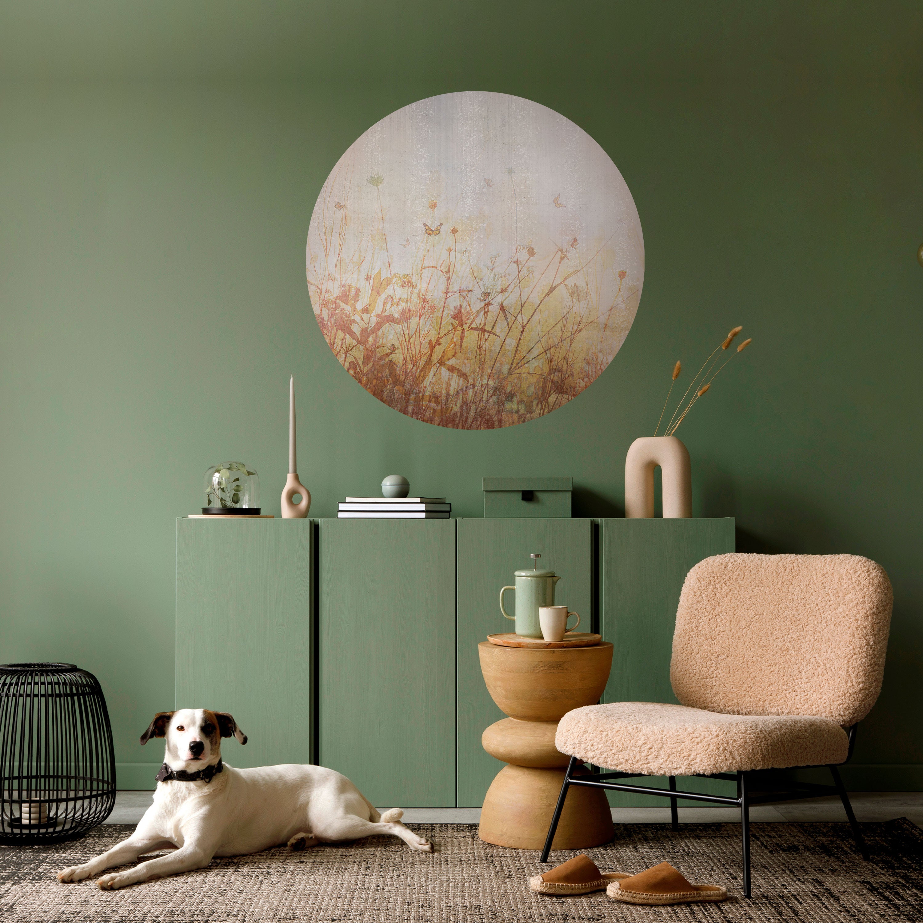 MEADOW BUTTERFLIES Naklejka okrągła