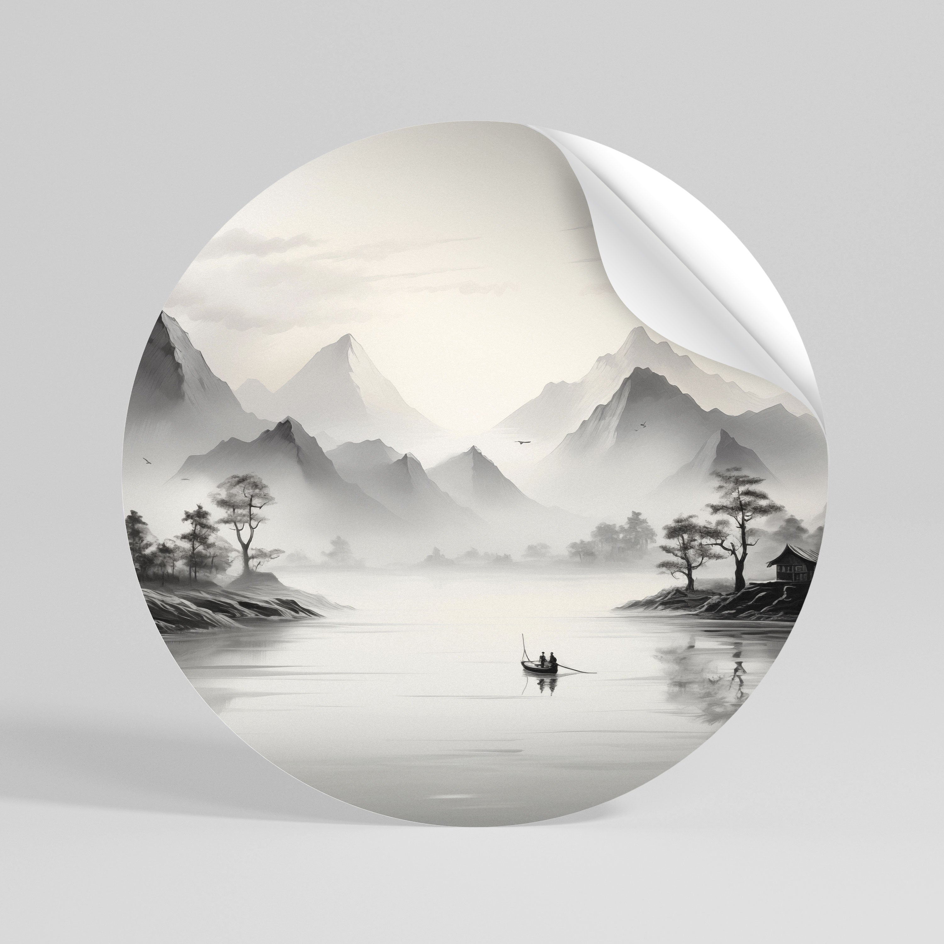 ASIAN VENTURE Naklejka okrągła