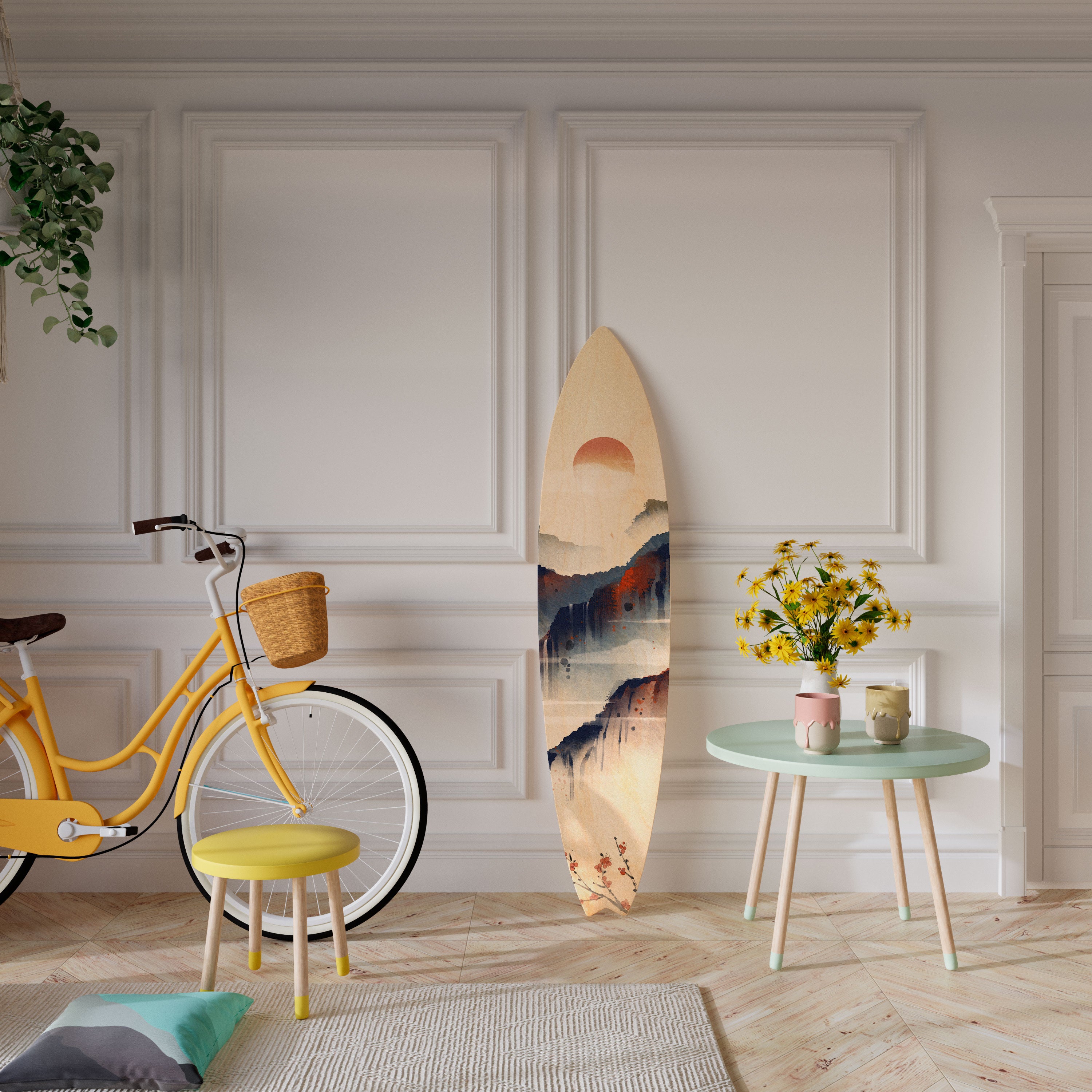 JAPANESE LANDSCAPE Dekoracyjna deska surfingowa