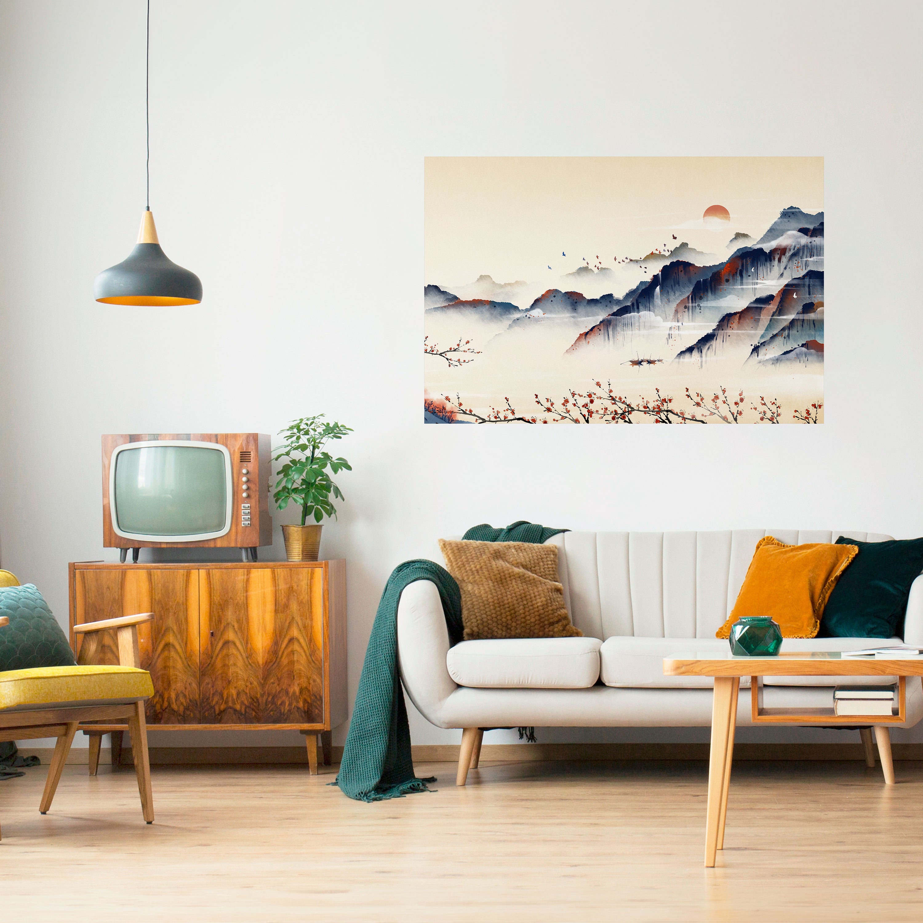 JAPANESE LANDSCAPE Naklejka/Plakat poziomy