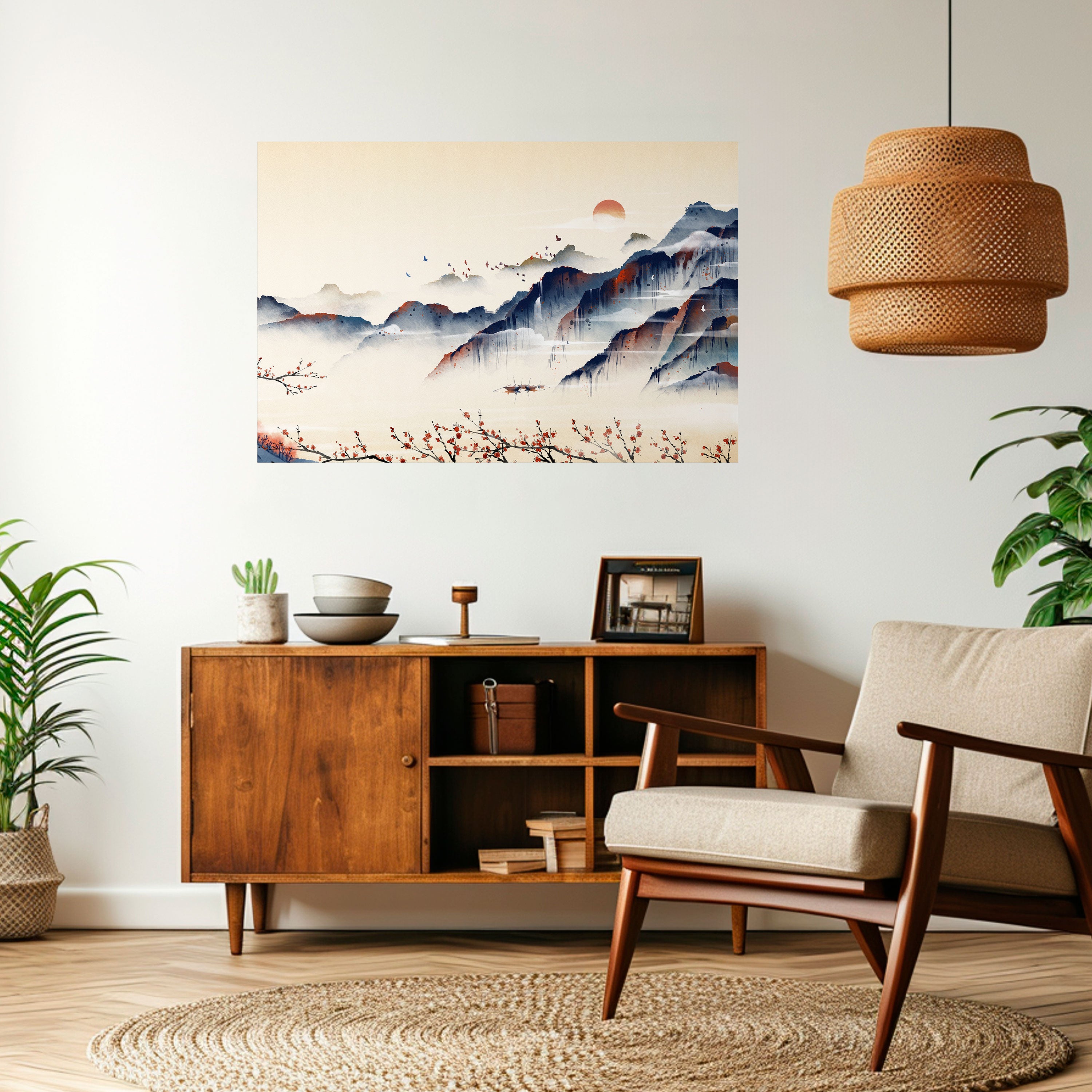 JAPANESE LANDSCAPE Naklejka/Plakat poziomy