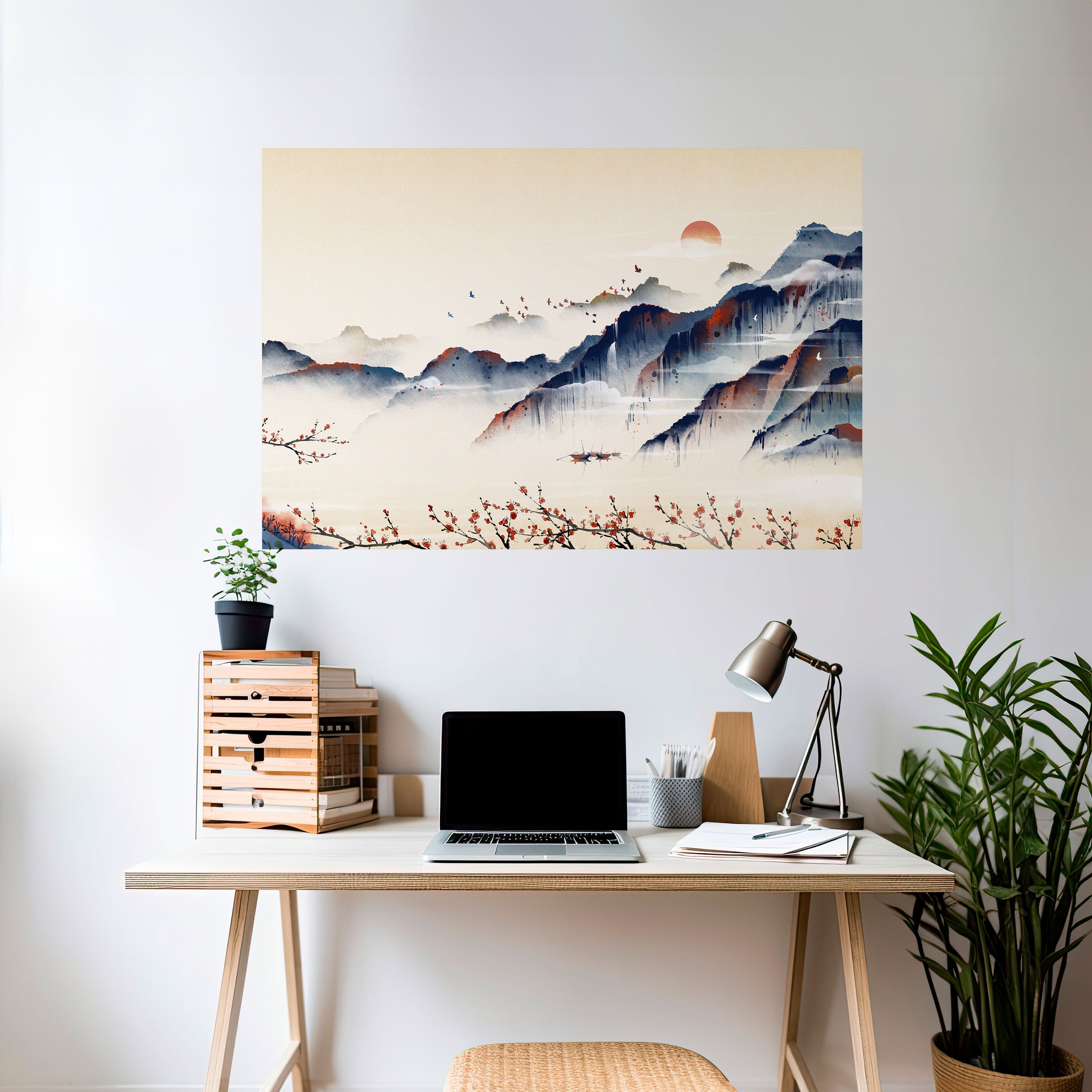 JAPANESE LANDSCAPE Naklejka/Plakat poziomy