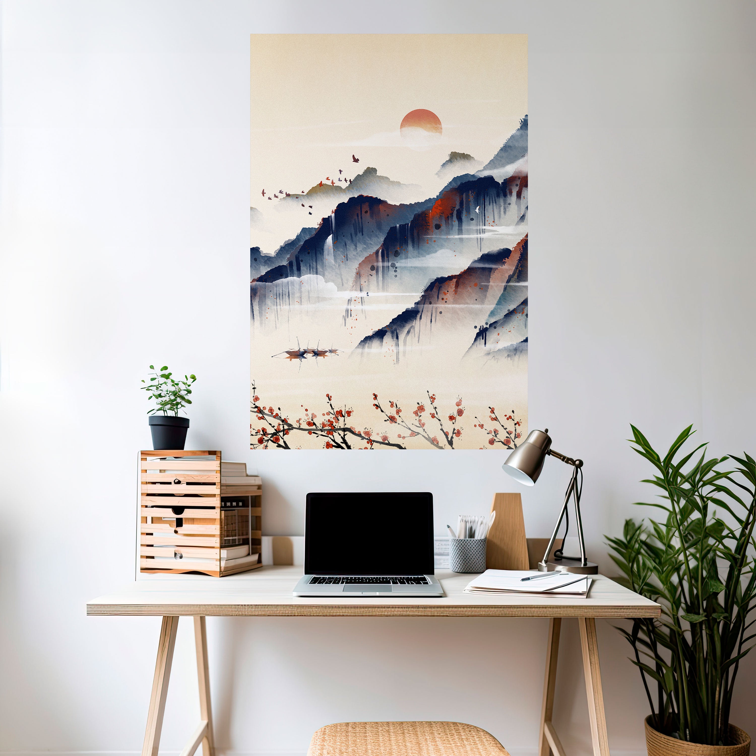 JAPANESE LANDSCAPE Naklejka/Plakat pionowy