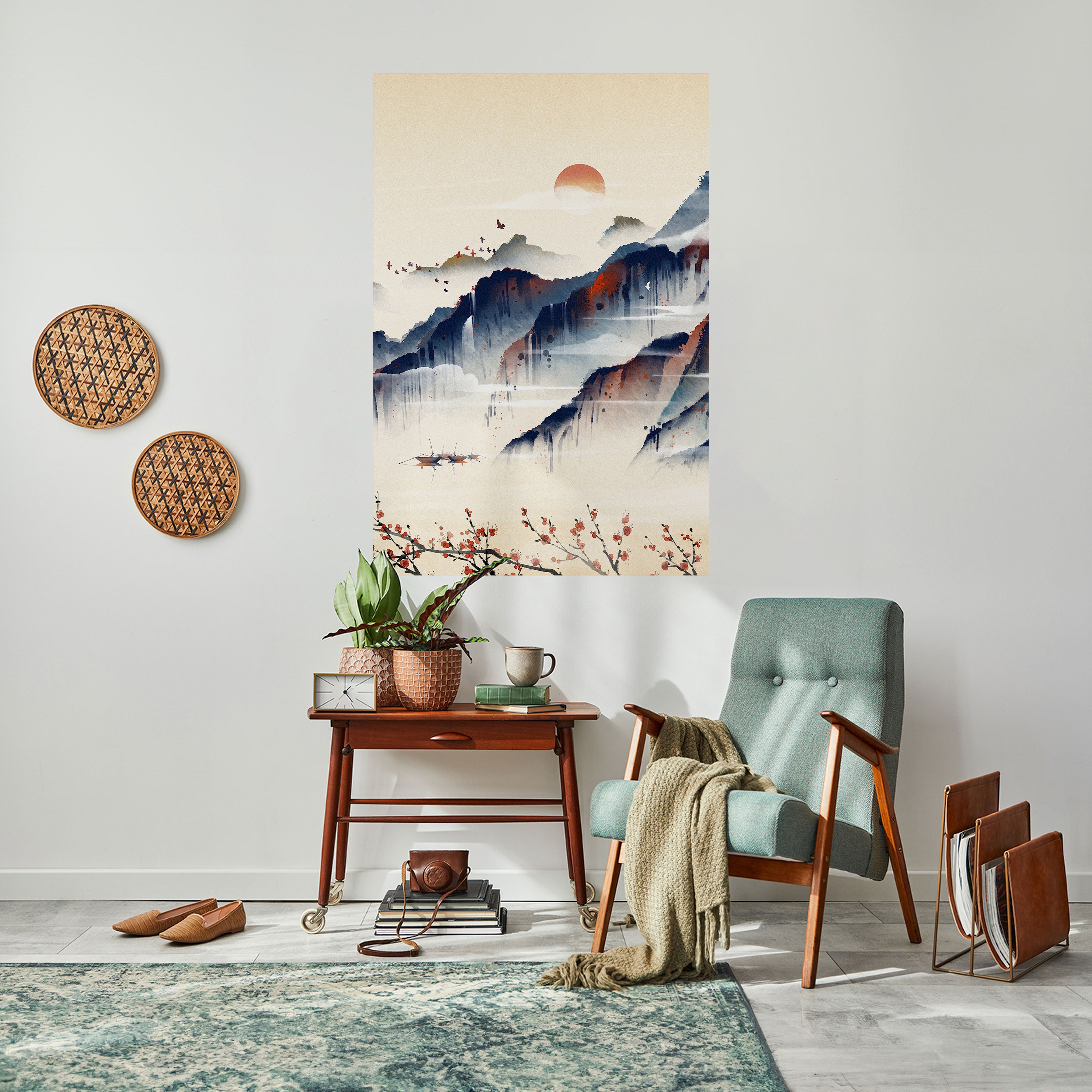 JAPANESE LANDSCAPE Naklejka/Plakat pionowy