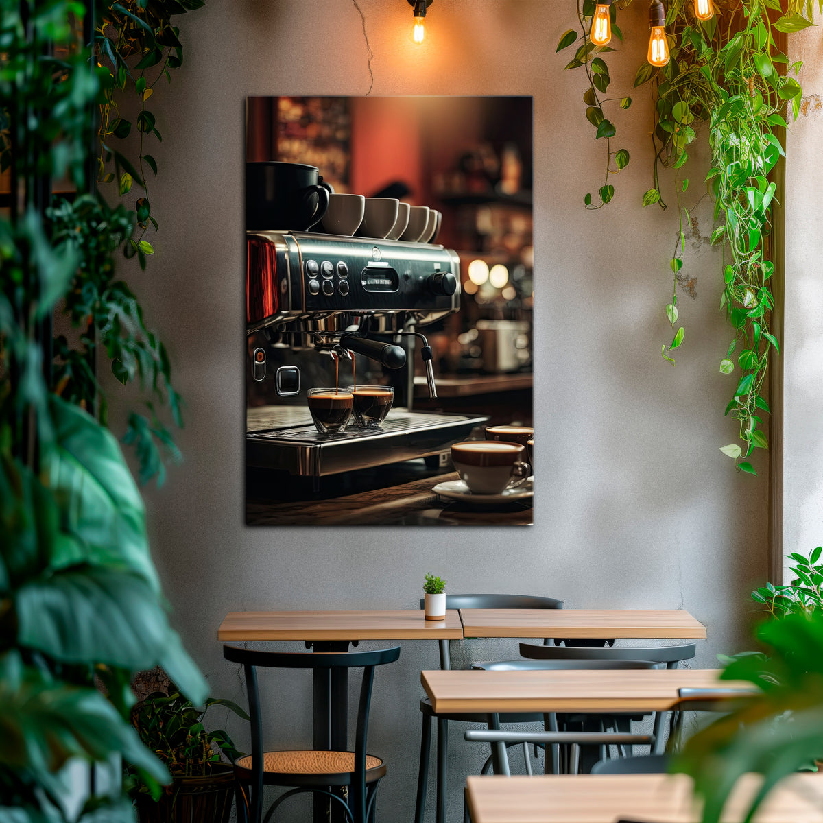 BARISTA’S DREAM MACHINE Pionowy obraz na płótnie