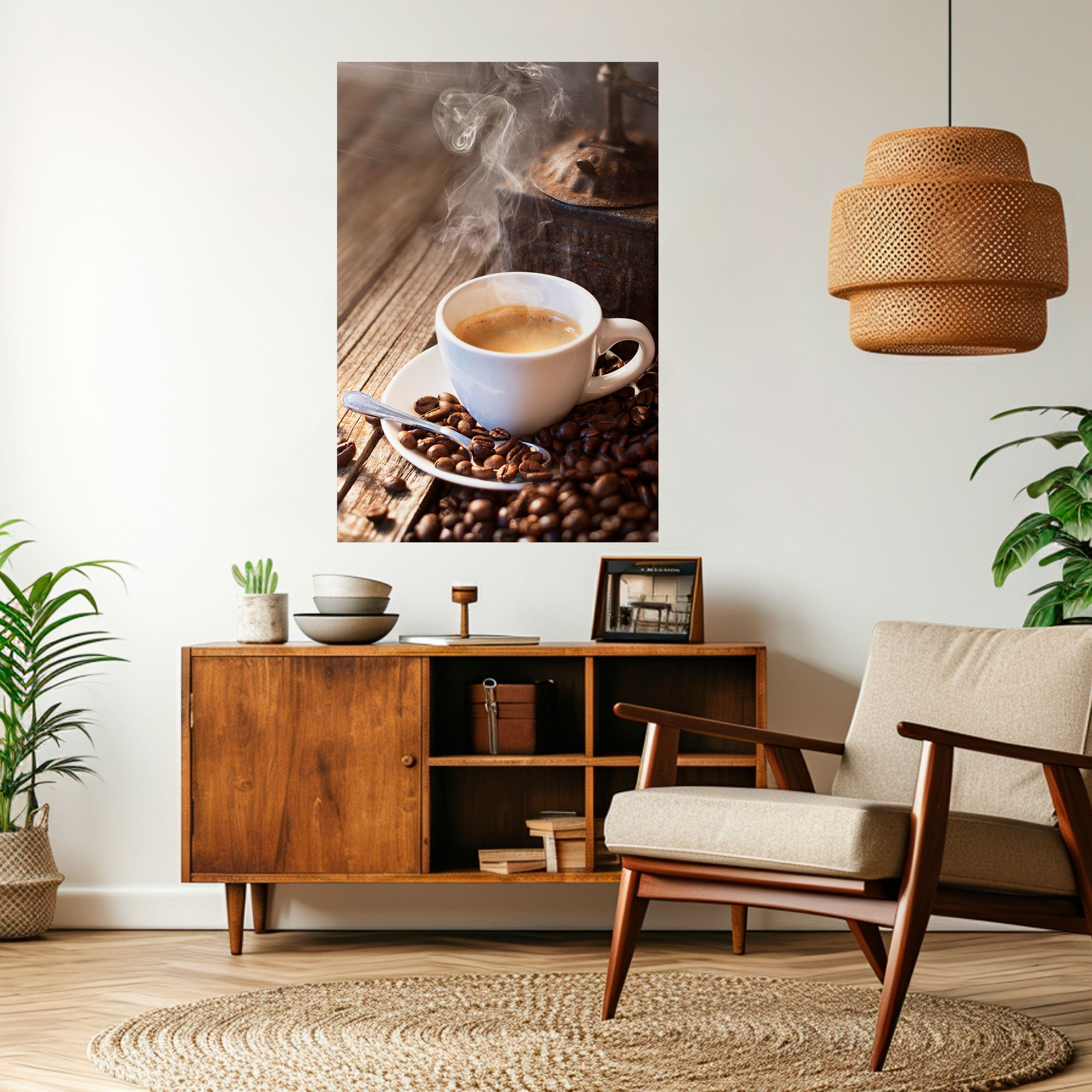 STEAMING BREWED DELIGHT Naklejka/Plakat pionowy