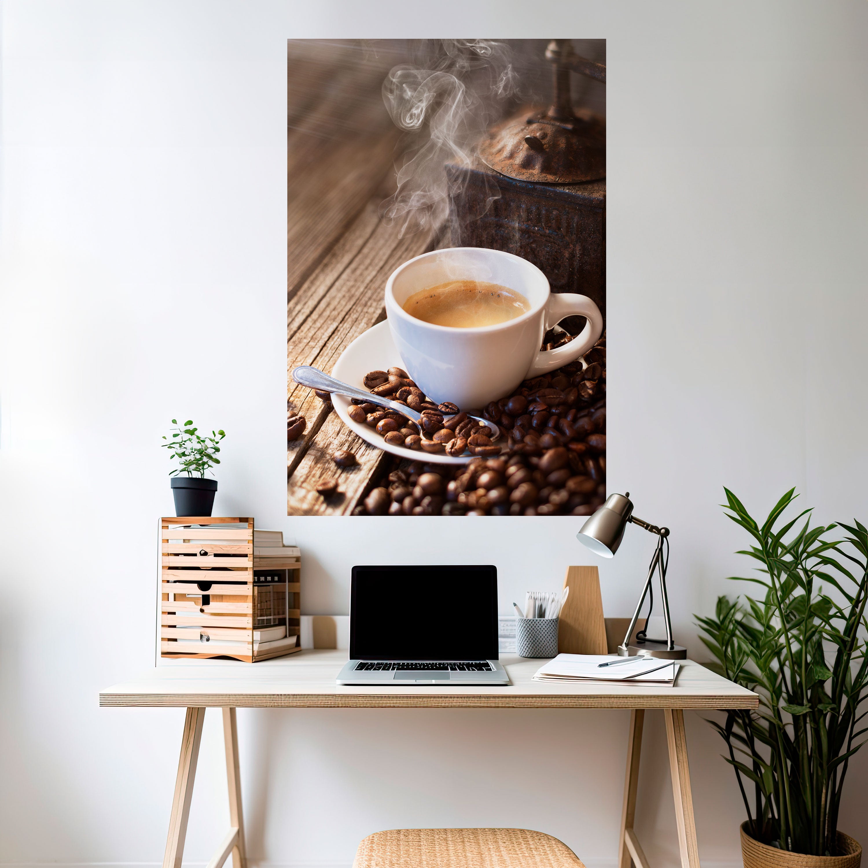 STEAMING BREWED DELIGHT Naklejka/Plakat pionowy