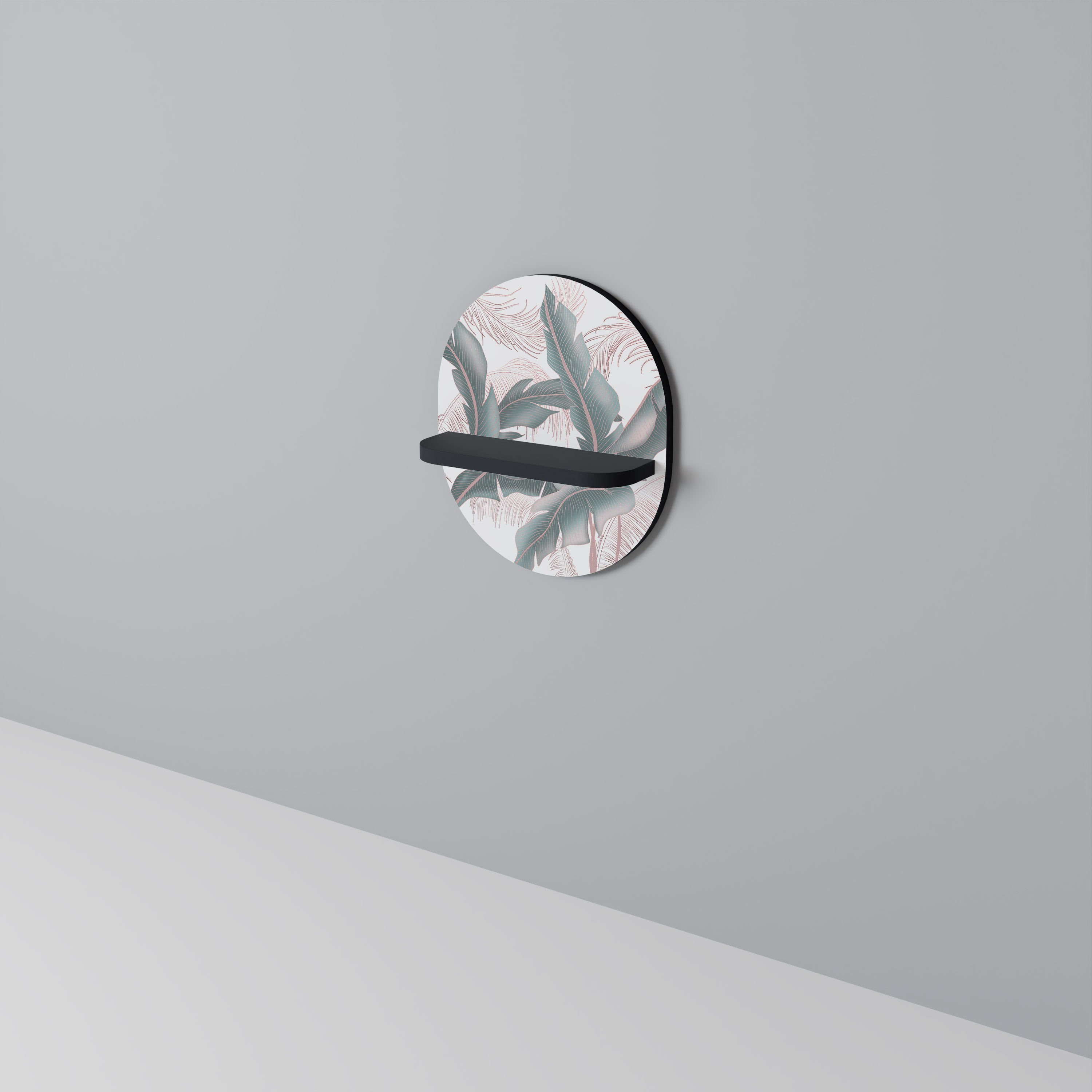 DELICATE BLISS Półka owalna Czarna